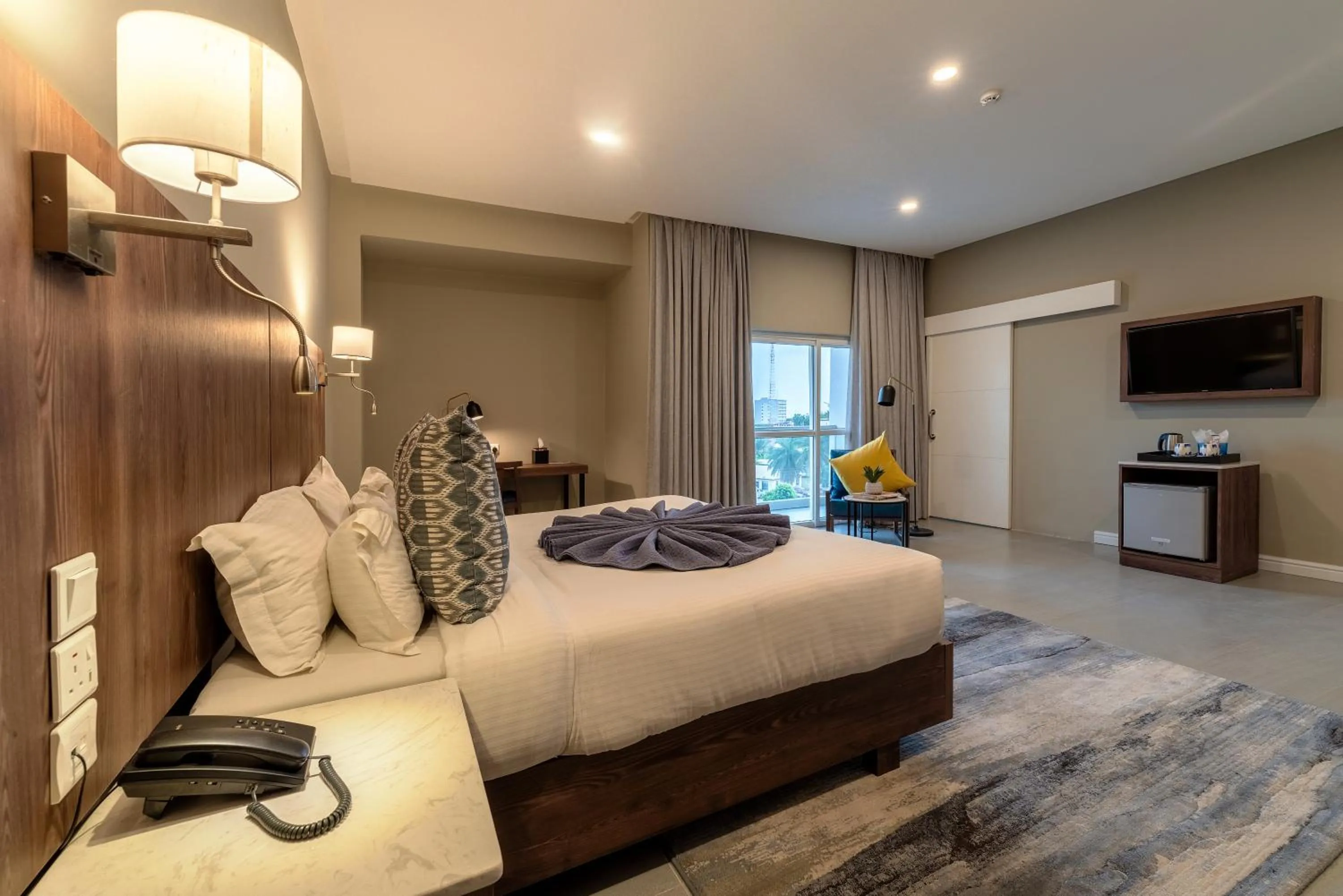 Bed in Central Hotel Ridge