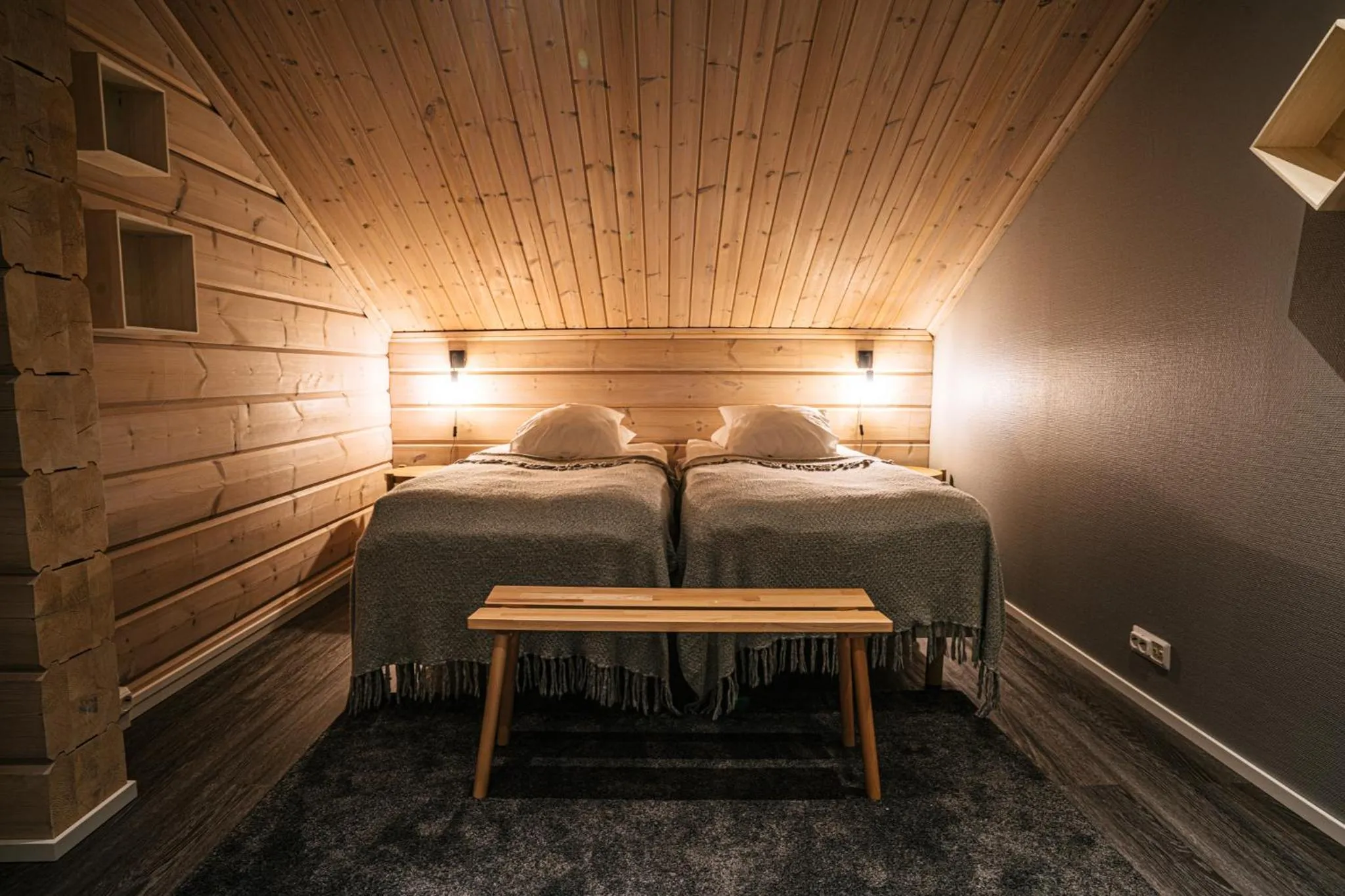 Bed in Levi Black Apartments