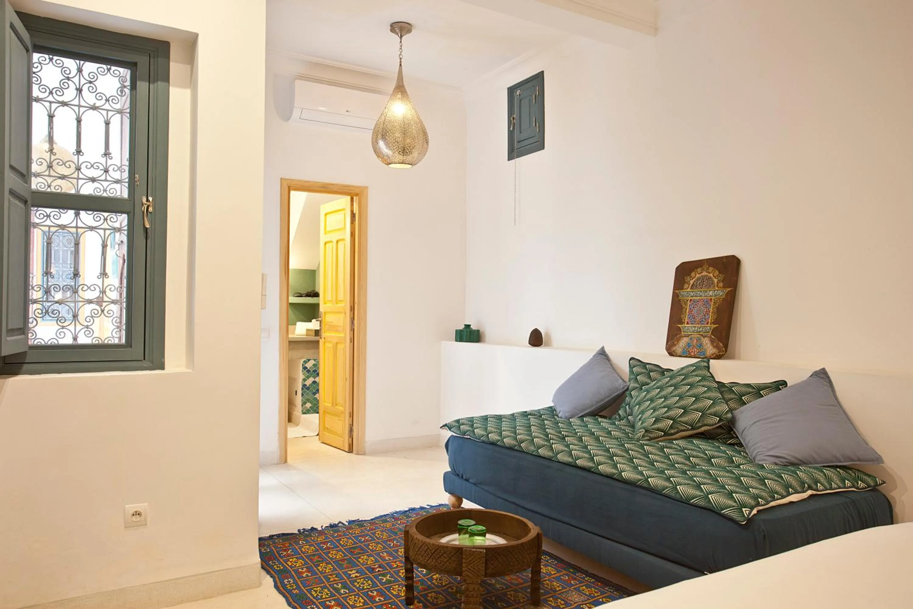 Seating area, Bed in Riad AL RIAD