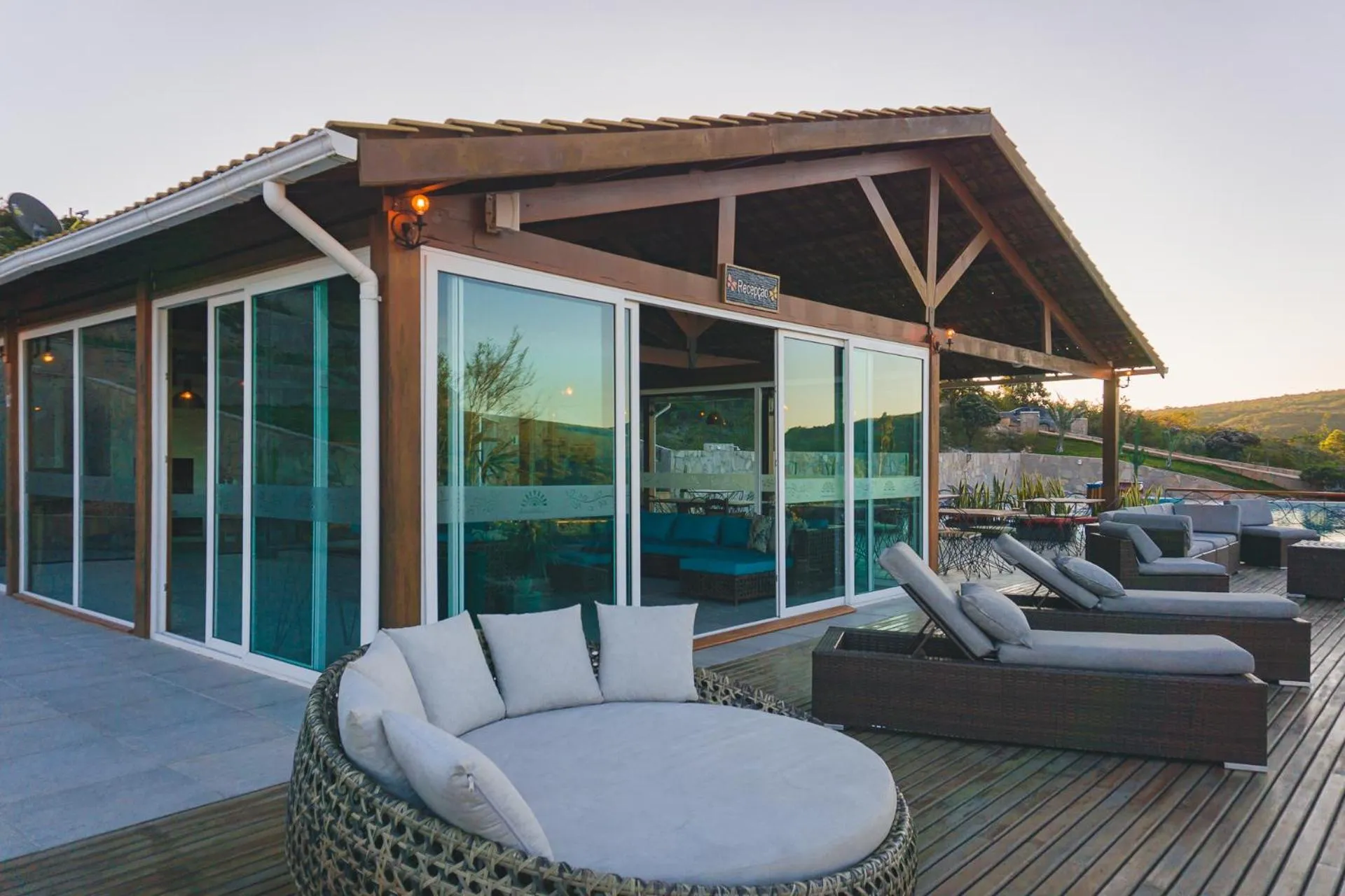 Lounge or bar in Pousada Amanhecer