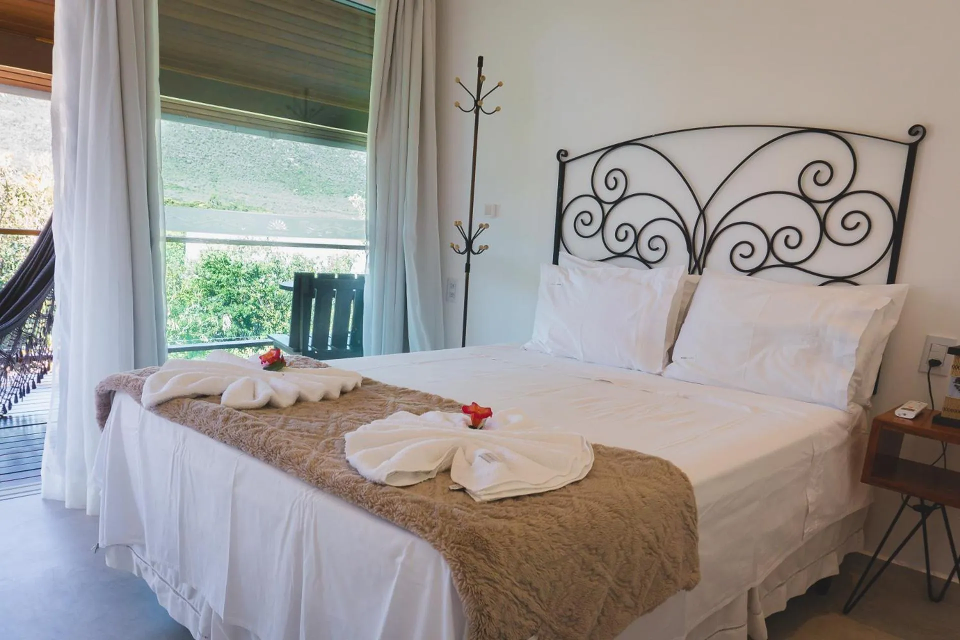 Bedroom, Bed in Pousada Amanhecer