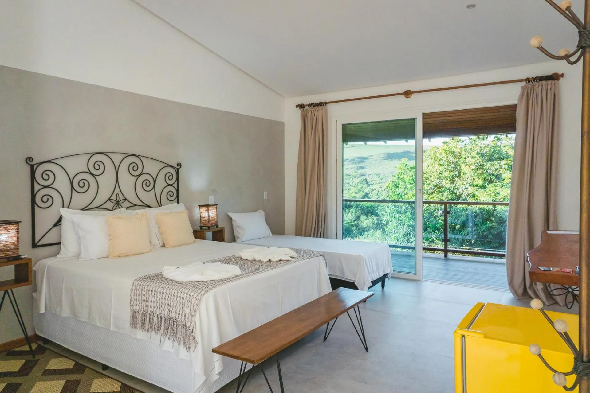 Bed in Pousada Amanhecer