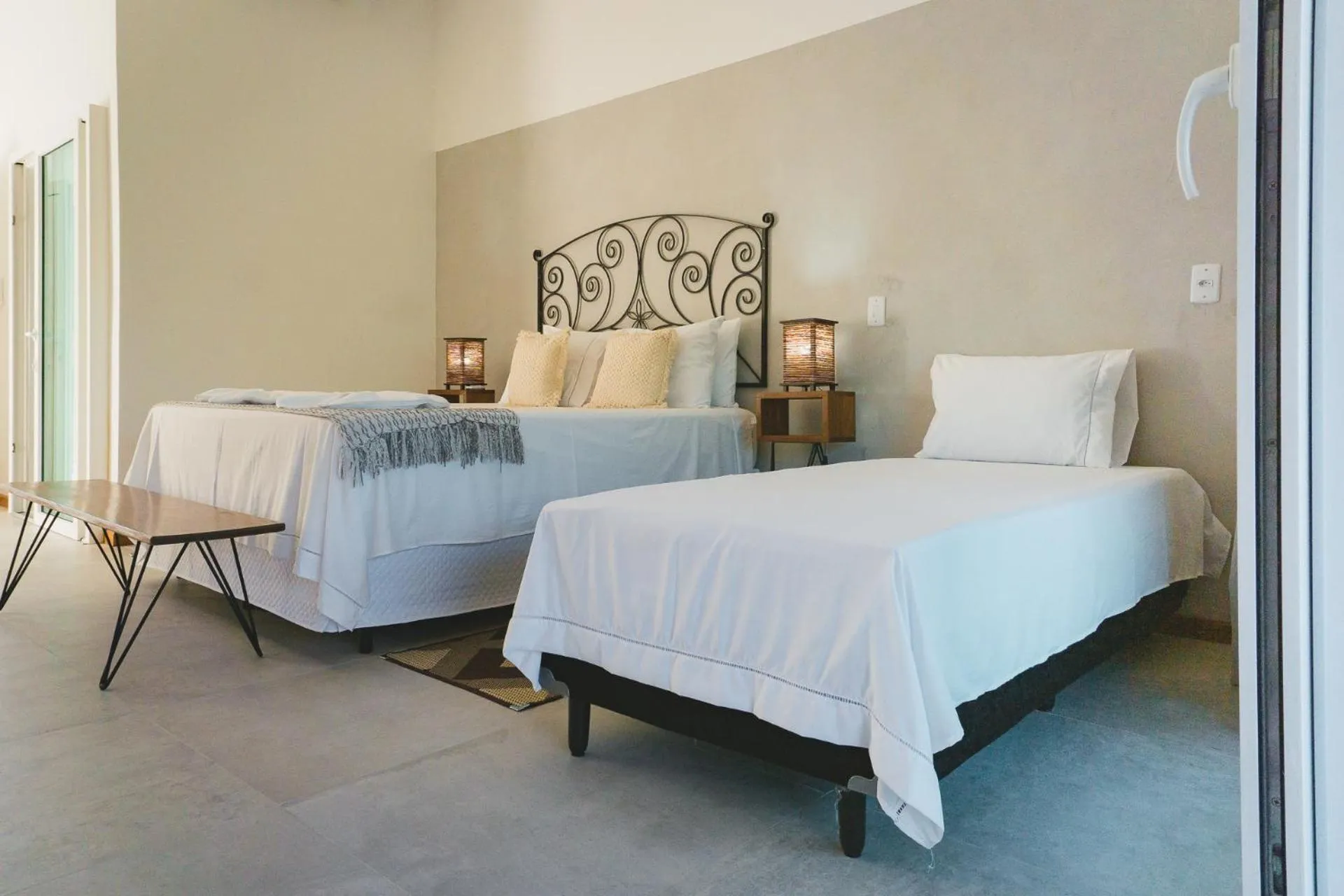 Bed in Pousada Amanhecer