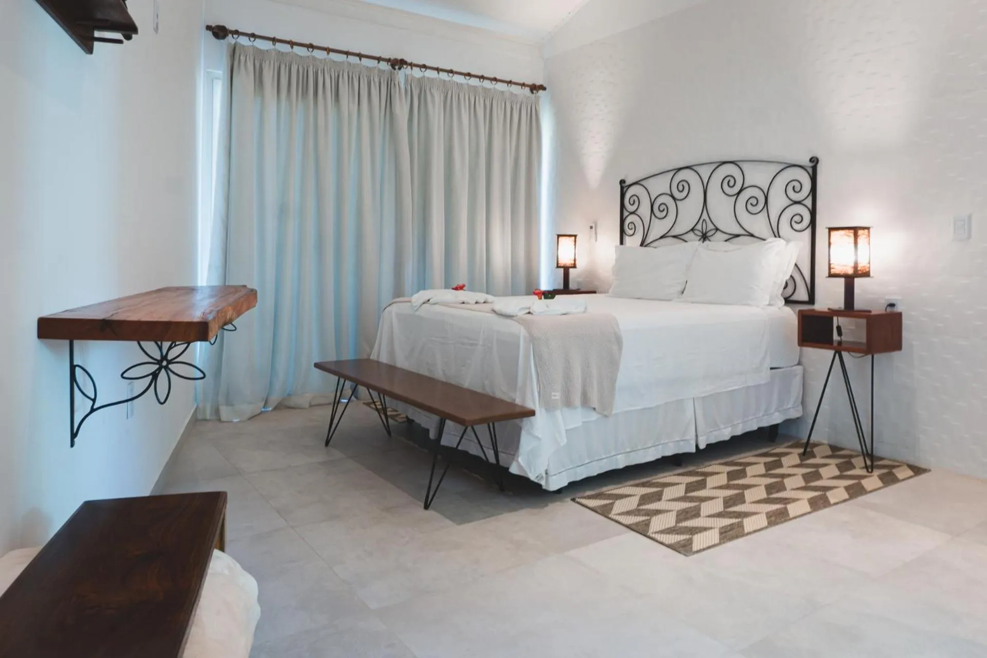 Bedroom, Bed in Pousada Amanhecer