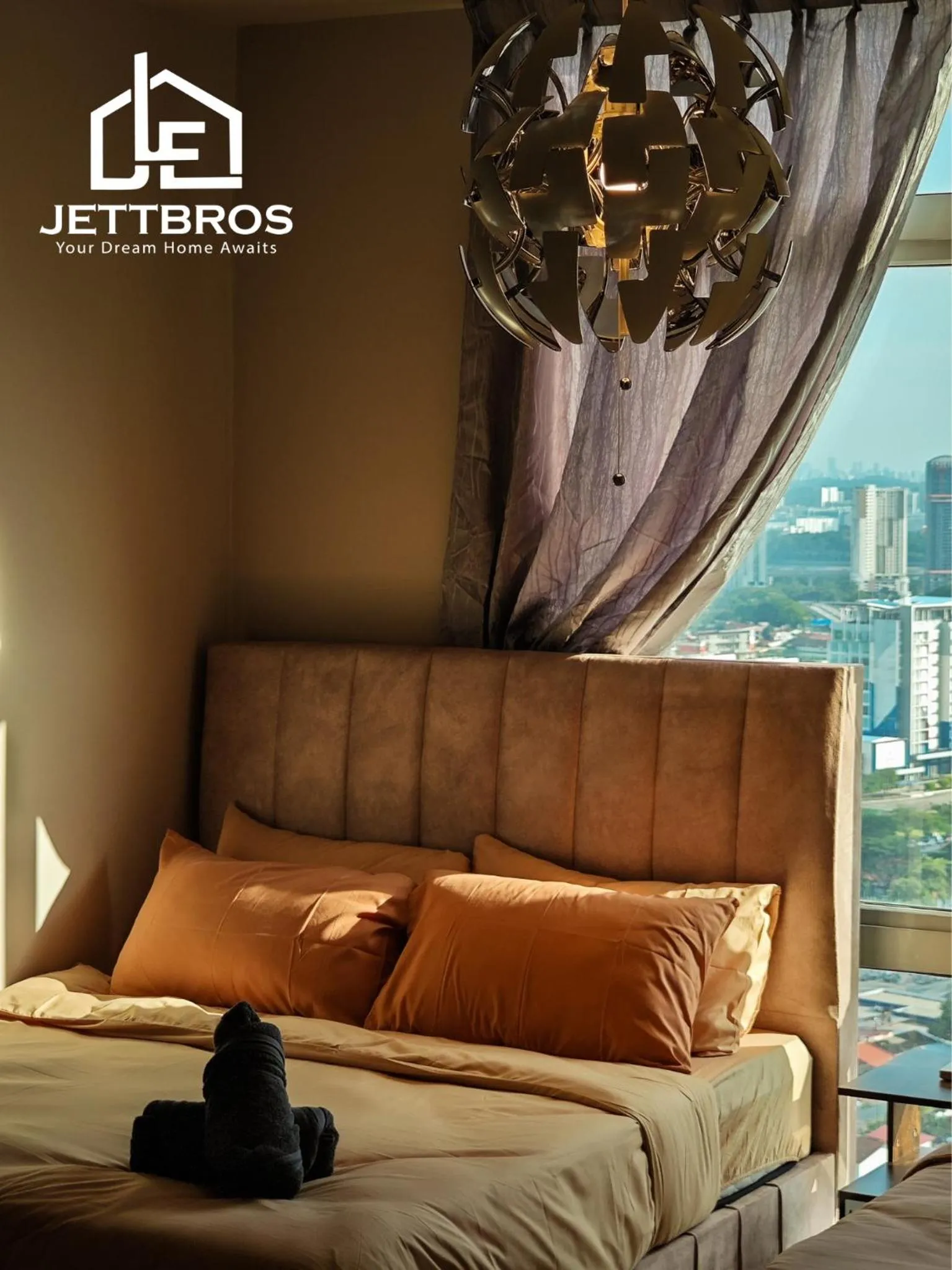Decorative detail, Bed in KSL D'Esplanade By JettBros Johor Bahru