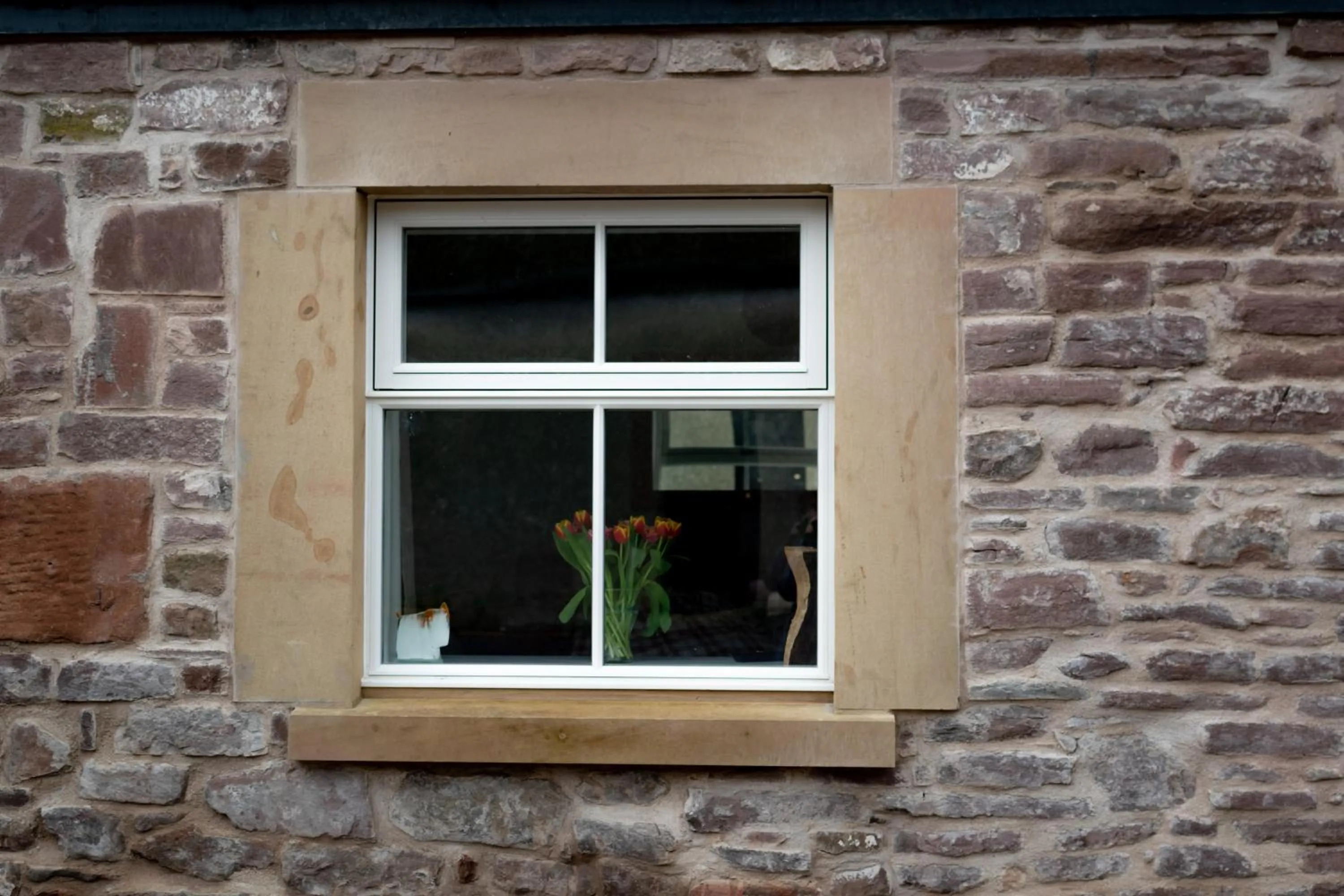 Facade/entrance in Altquhur Byre