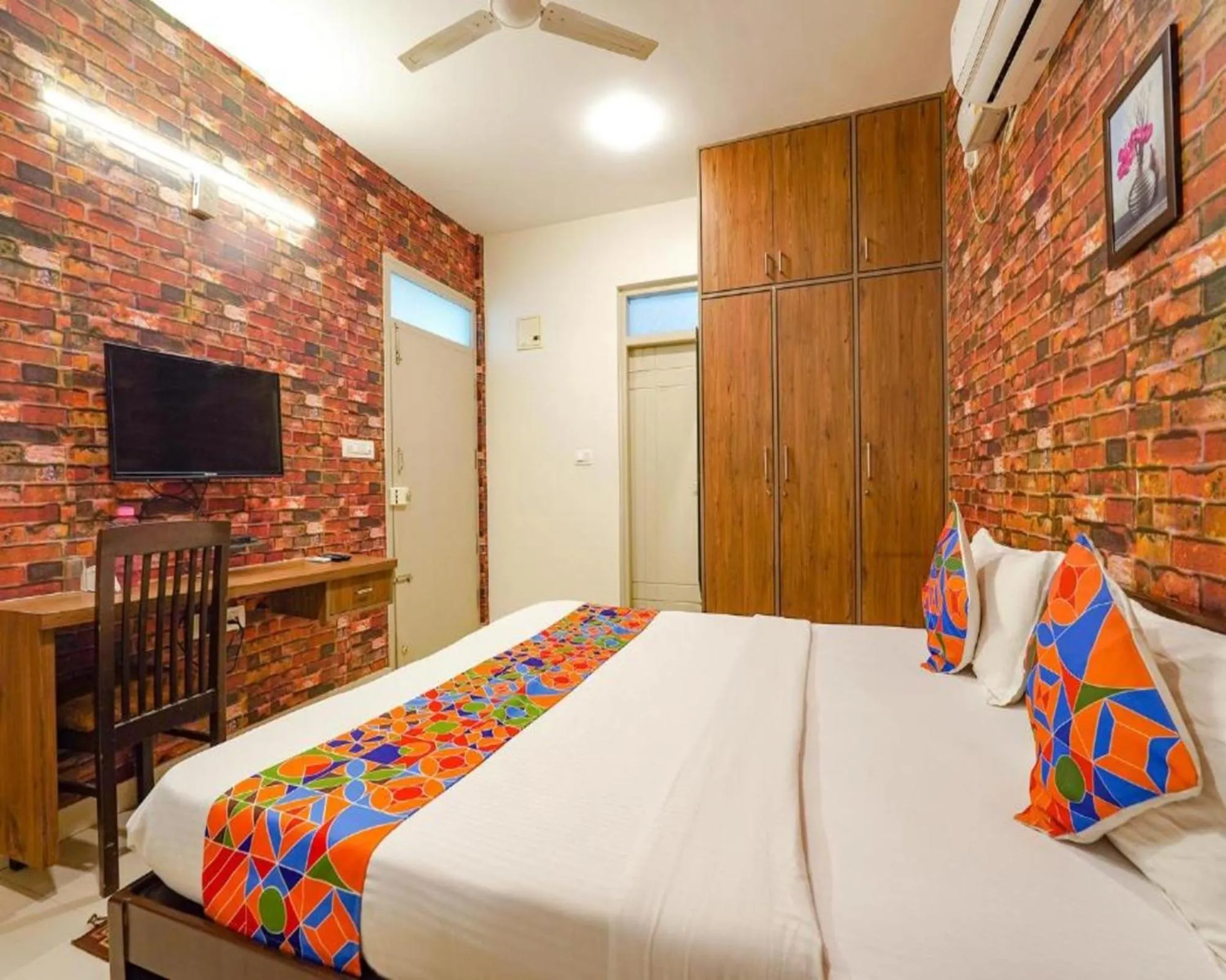 Bed in Via Kings Suites HRBR Layout - Nr Manyata Tech Park