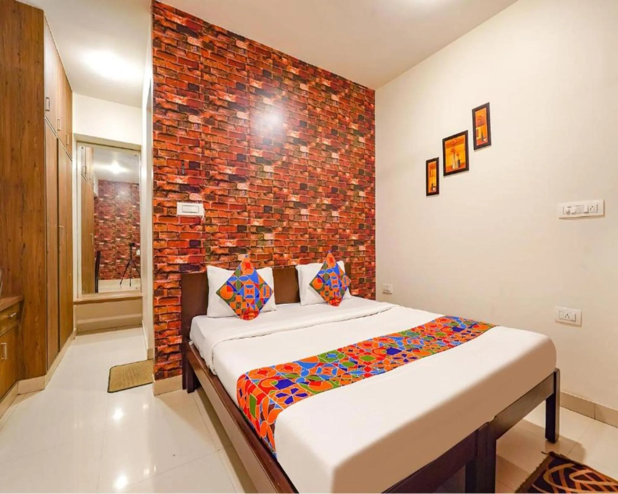 Bed in Via Kings Suites HRBR Layout - Nr Manyata Tech Park