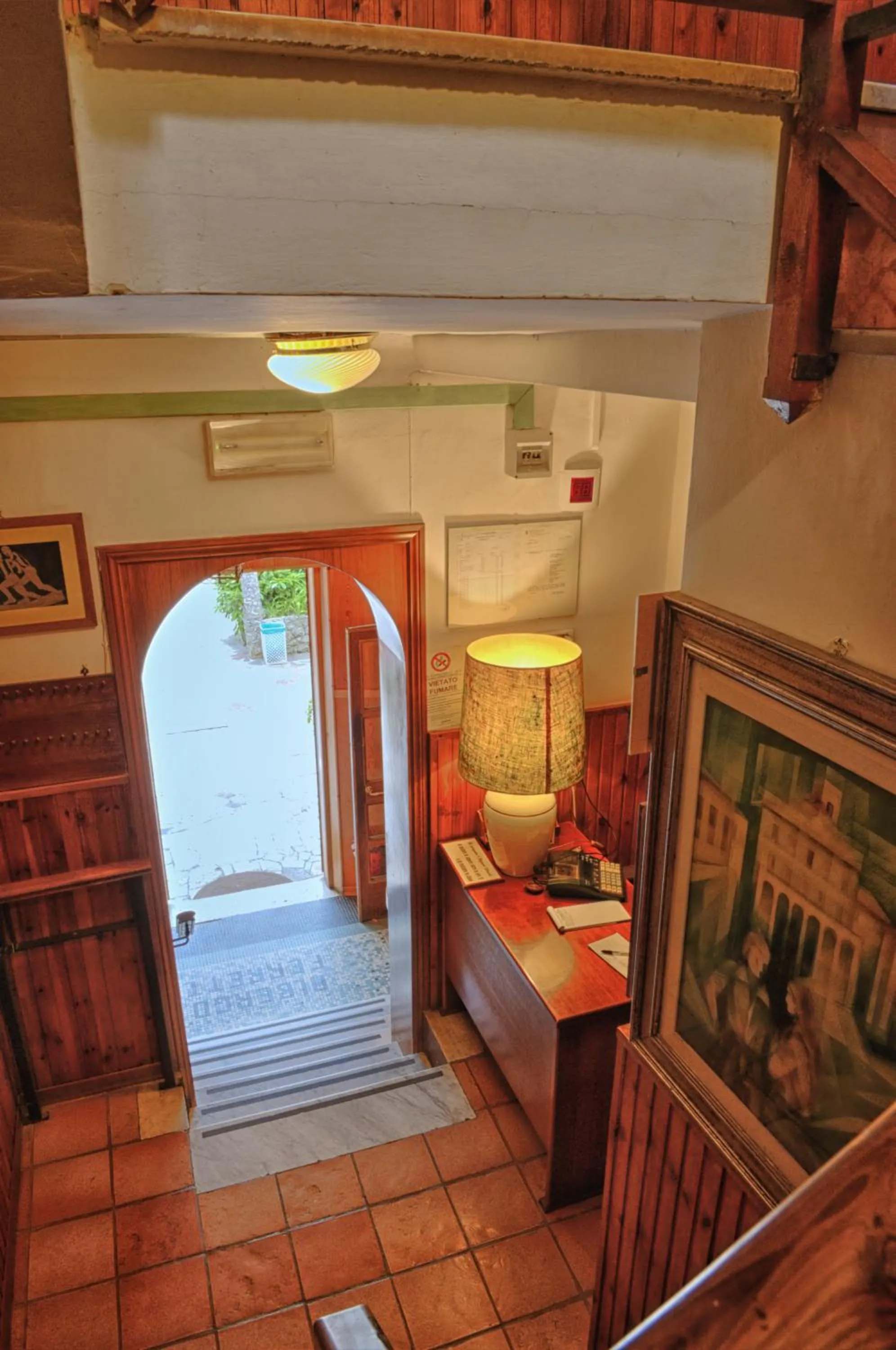 Decorative detail in Albergo Ristorante Ferretti