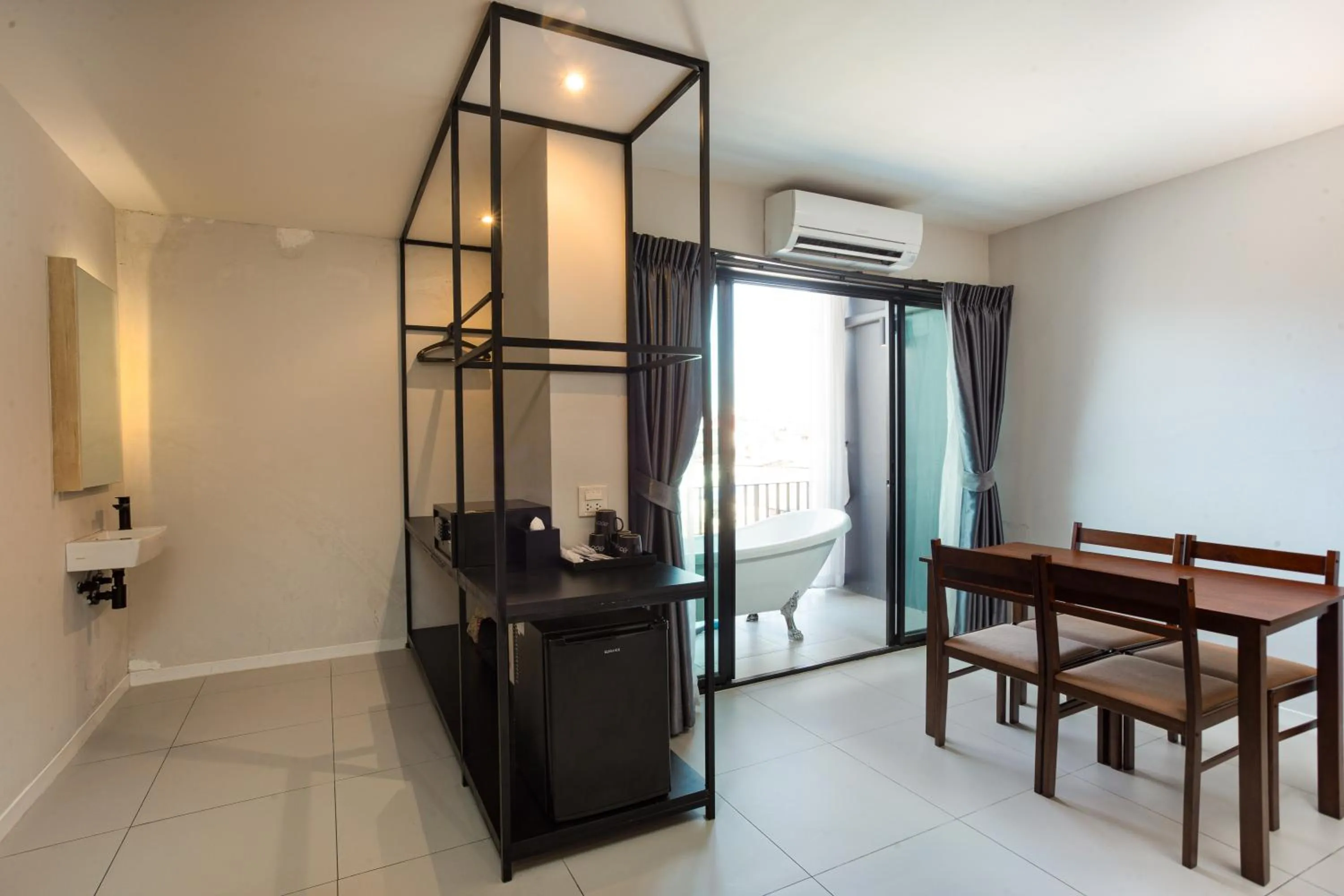 Seating area in BOOK Design Hotel