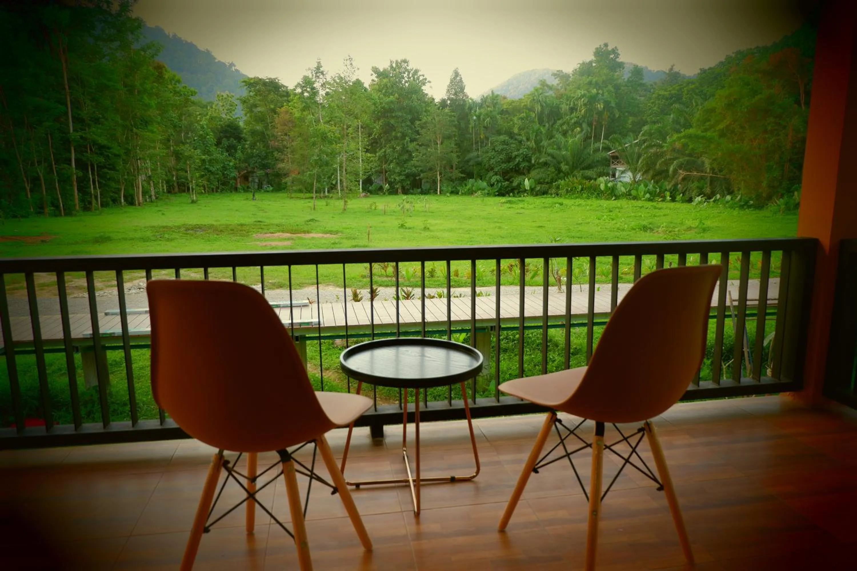 Balcony/Terrace in The Bliss Khao Sok Boutique Lodge