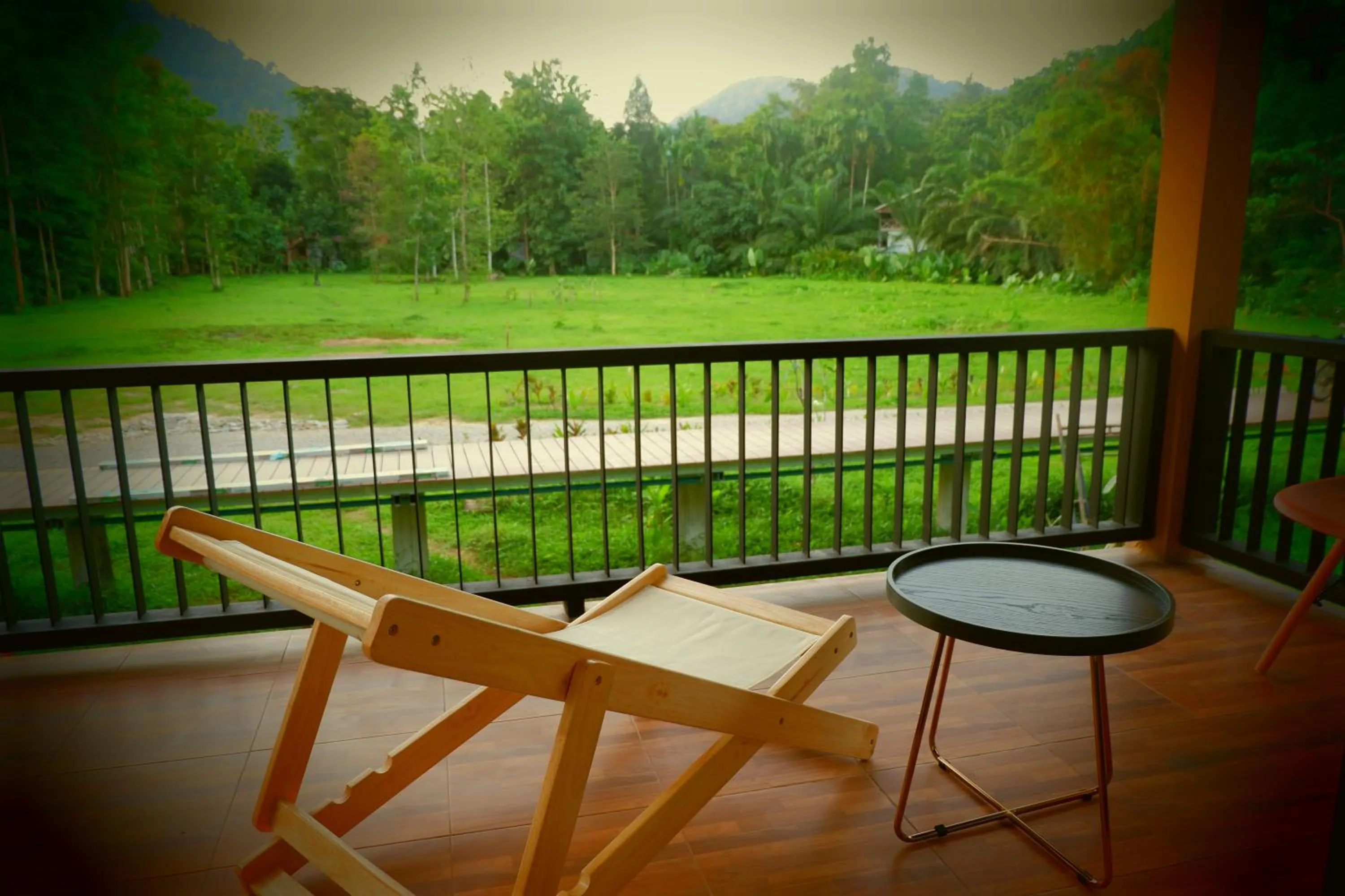 Balcony/Terrace in The Bliss Khao Sok Boutique Lodge