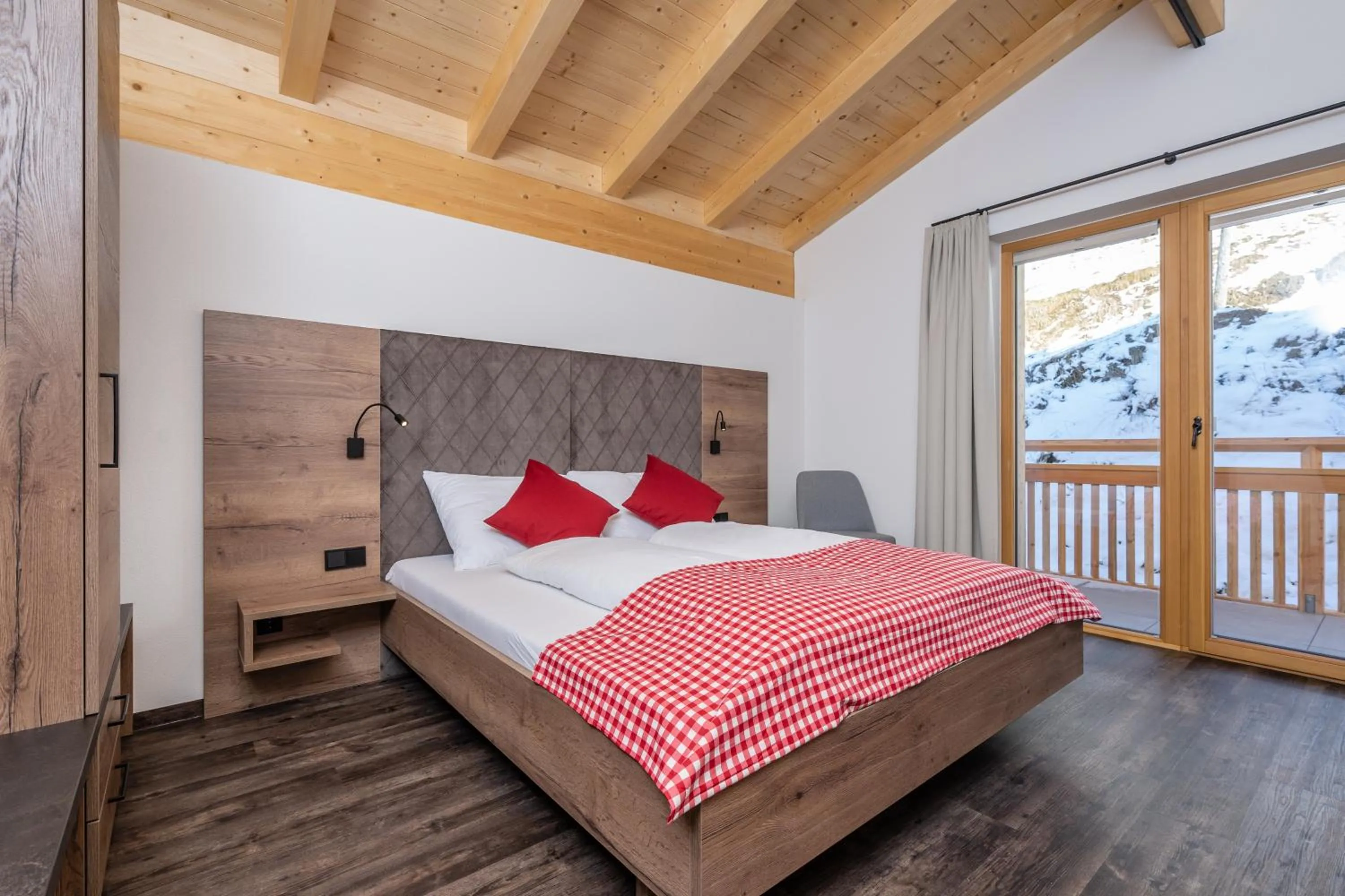 Bed in Bergappartements Pröll