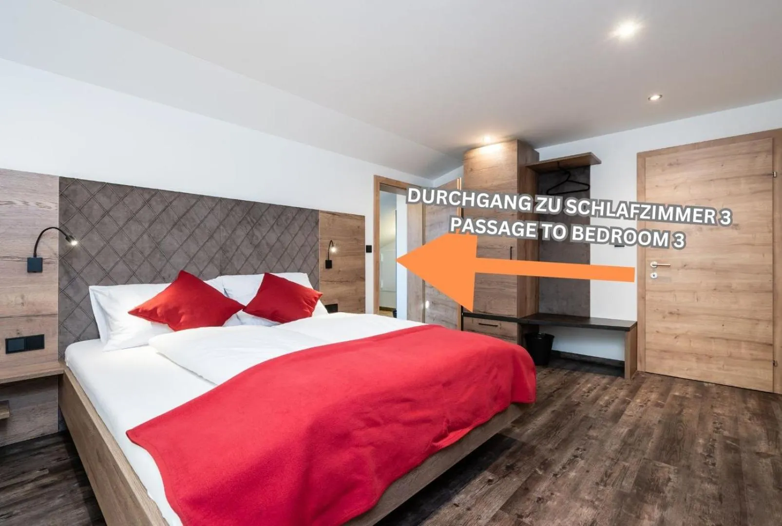 Bed in Bergappartements Pröll