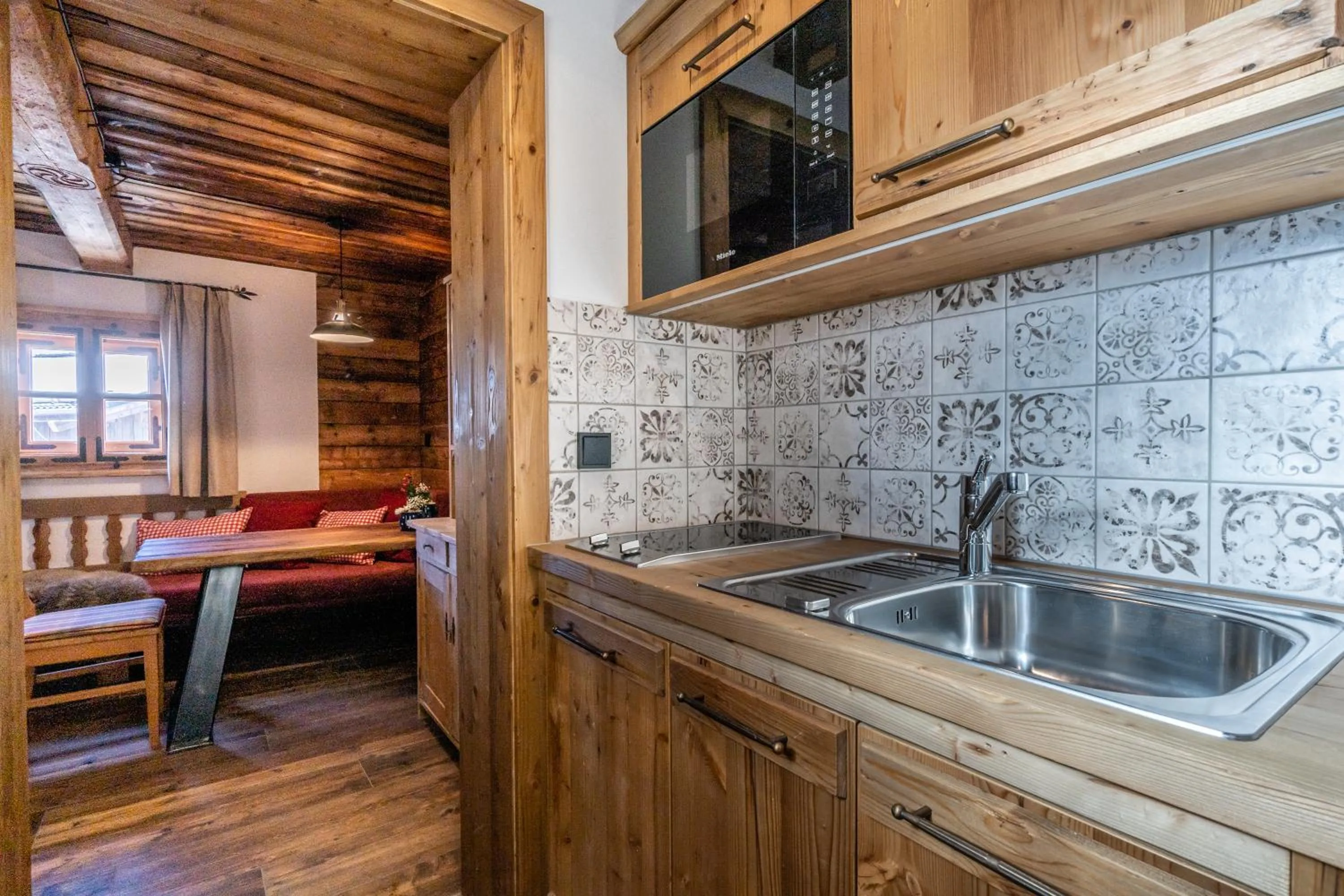 Kitchen or kitchenette in Bergappartements Pröll