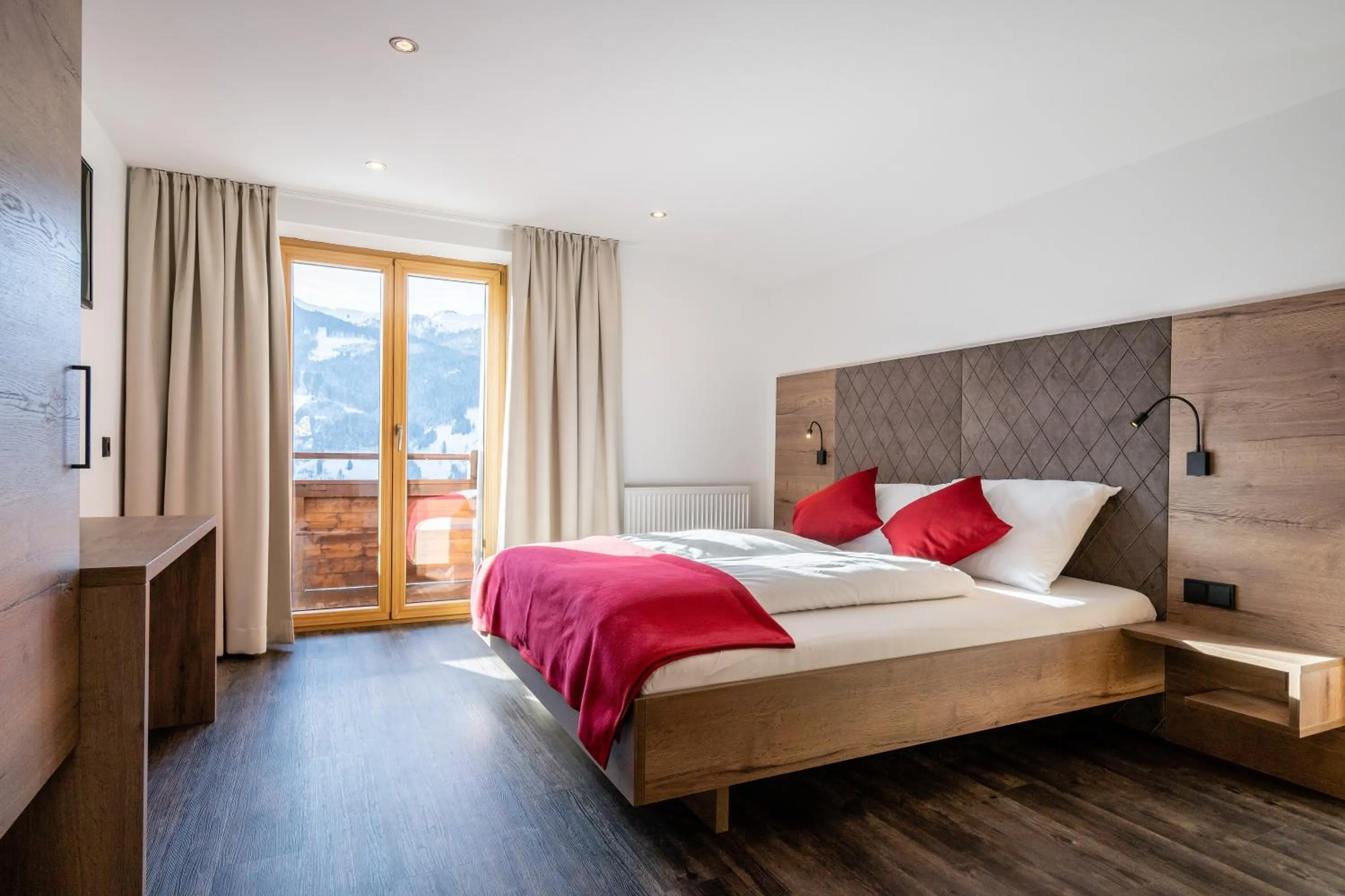 Bed in Bergappartements Pröll