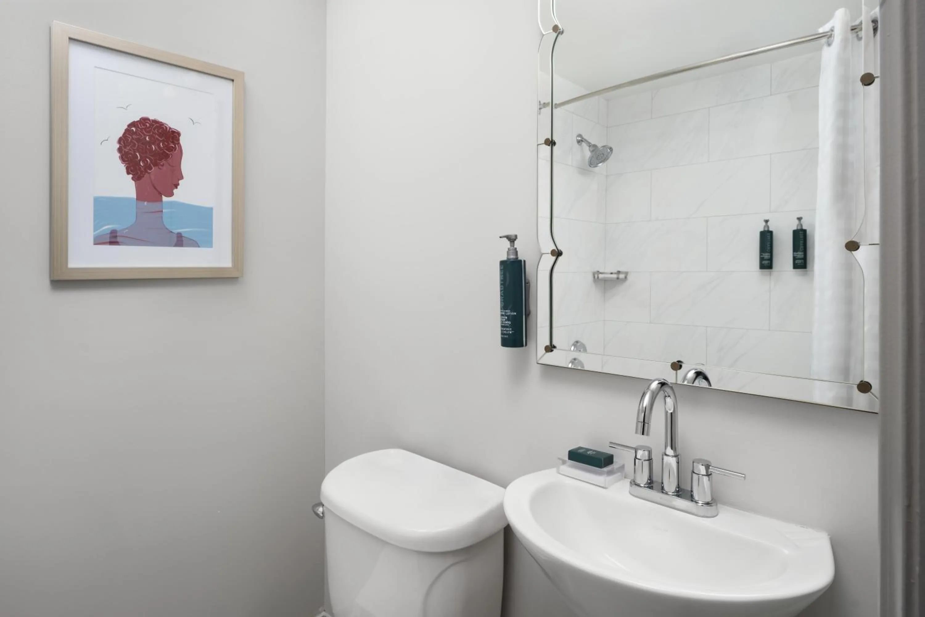 Bathroom in Hilton Orrington/Evanston