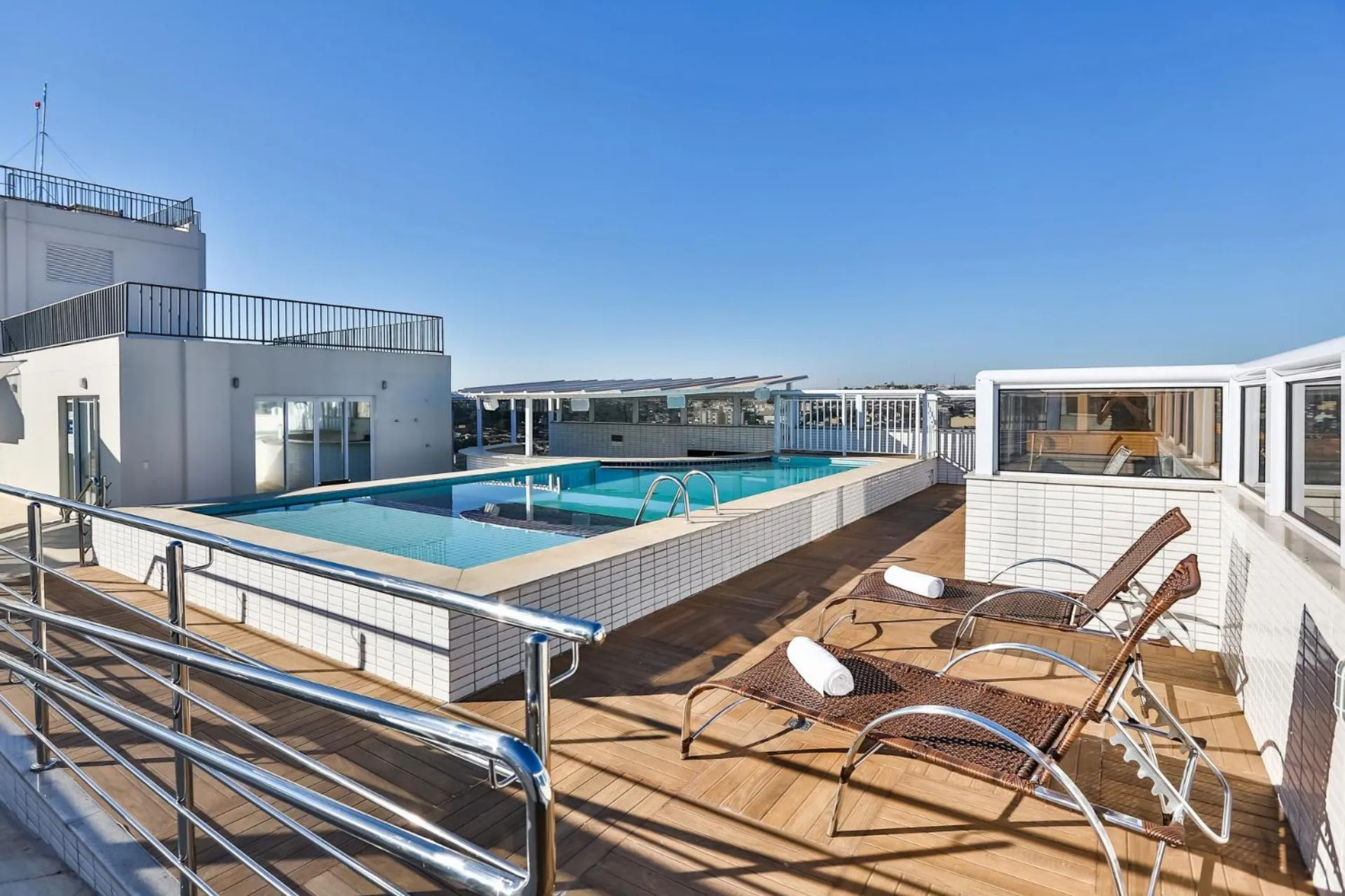 Patio in Nobile Inn London Anápolis