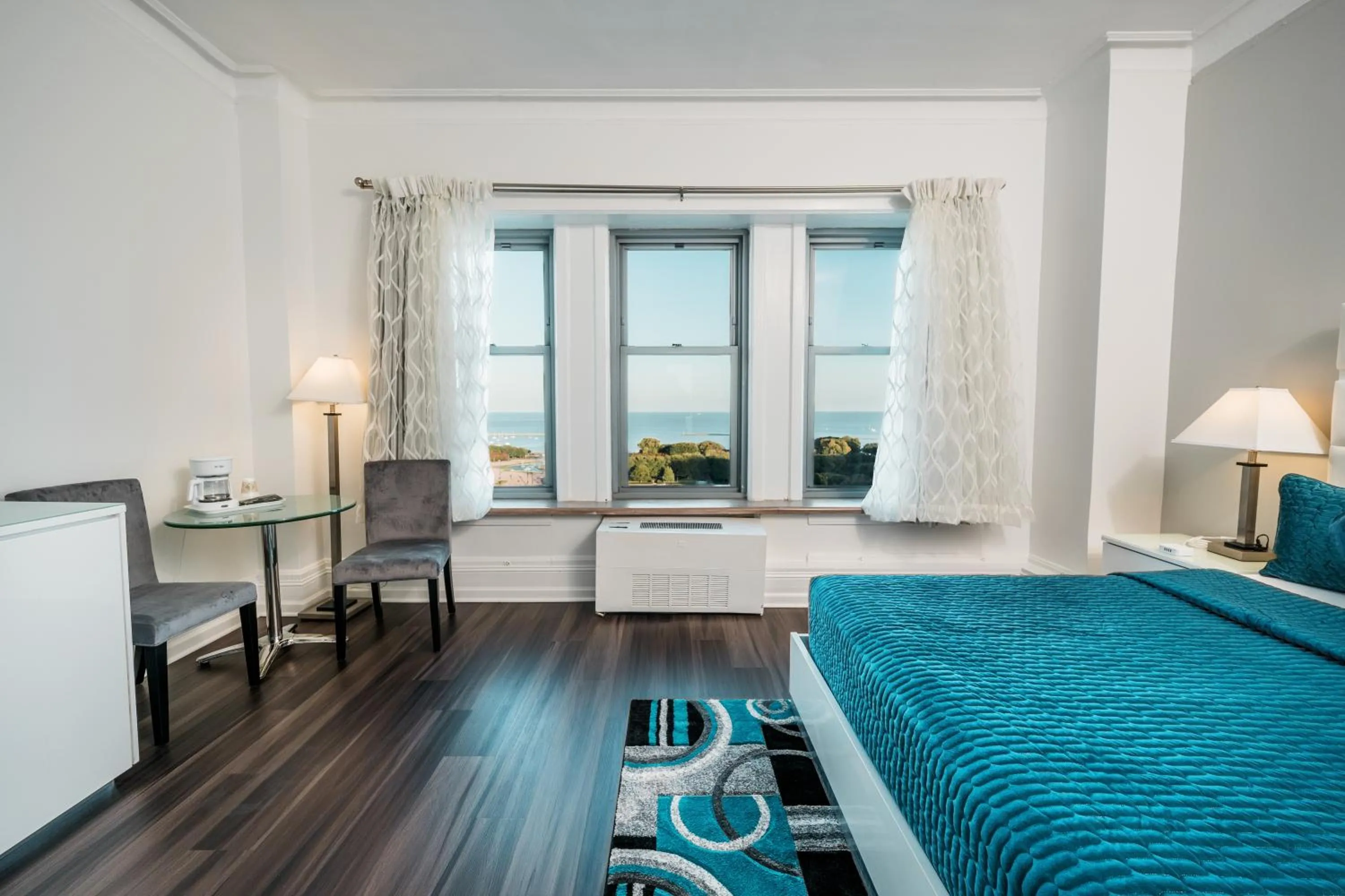 View (from property/room), Bed in Congress Plaza Hotel Chicago