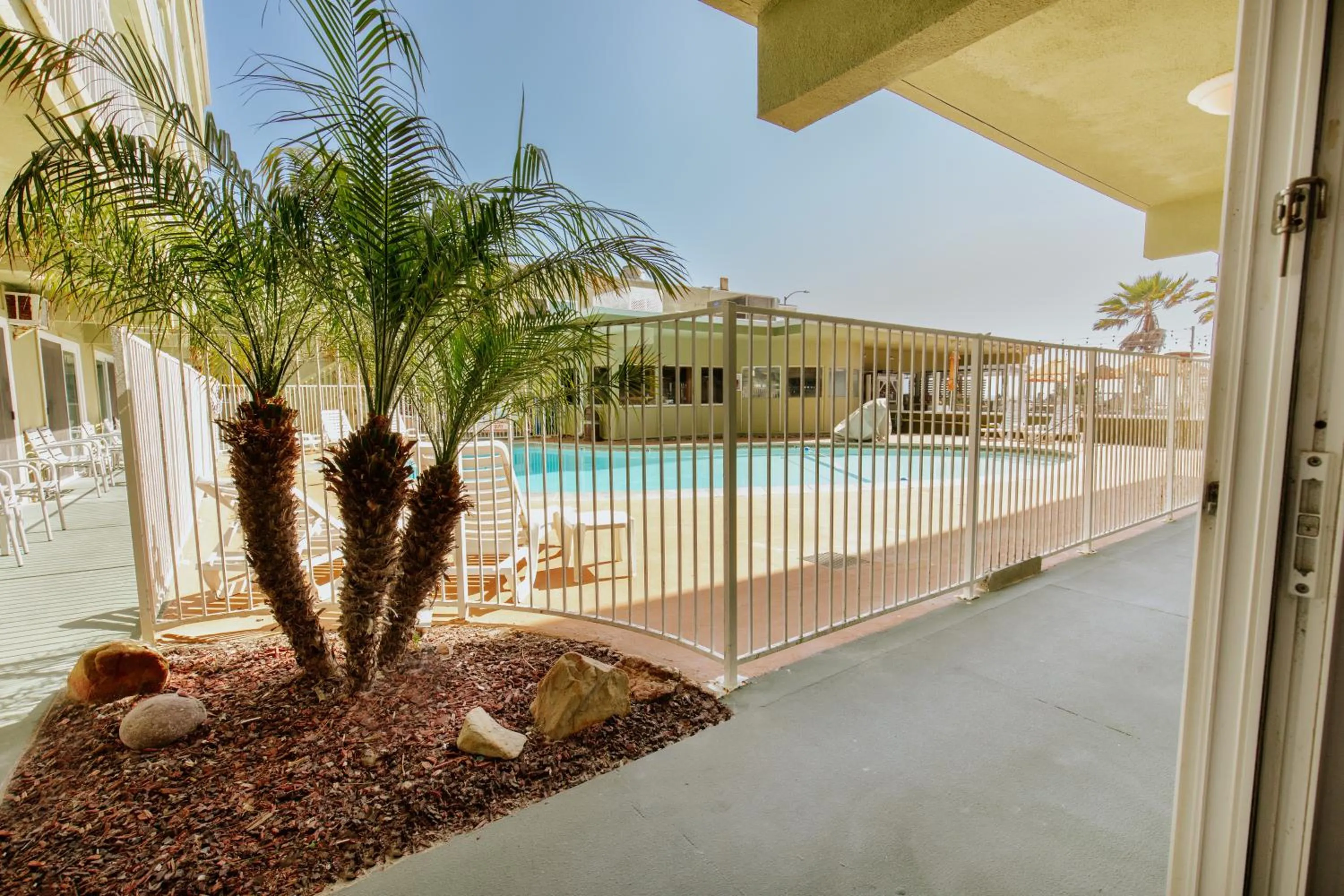 Pool view in Surfer Beach Hotel