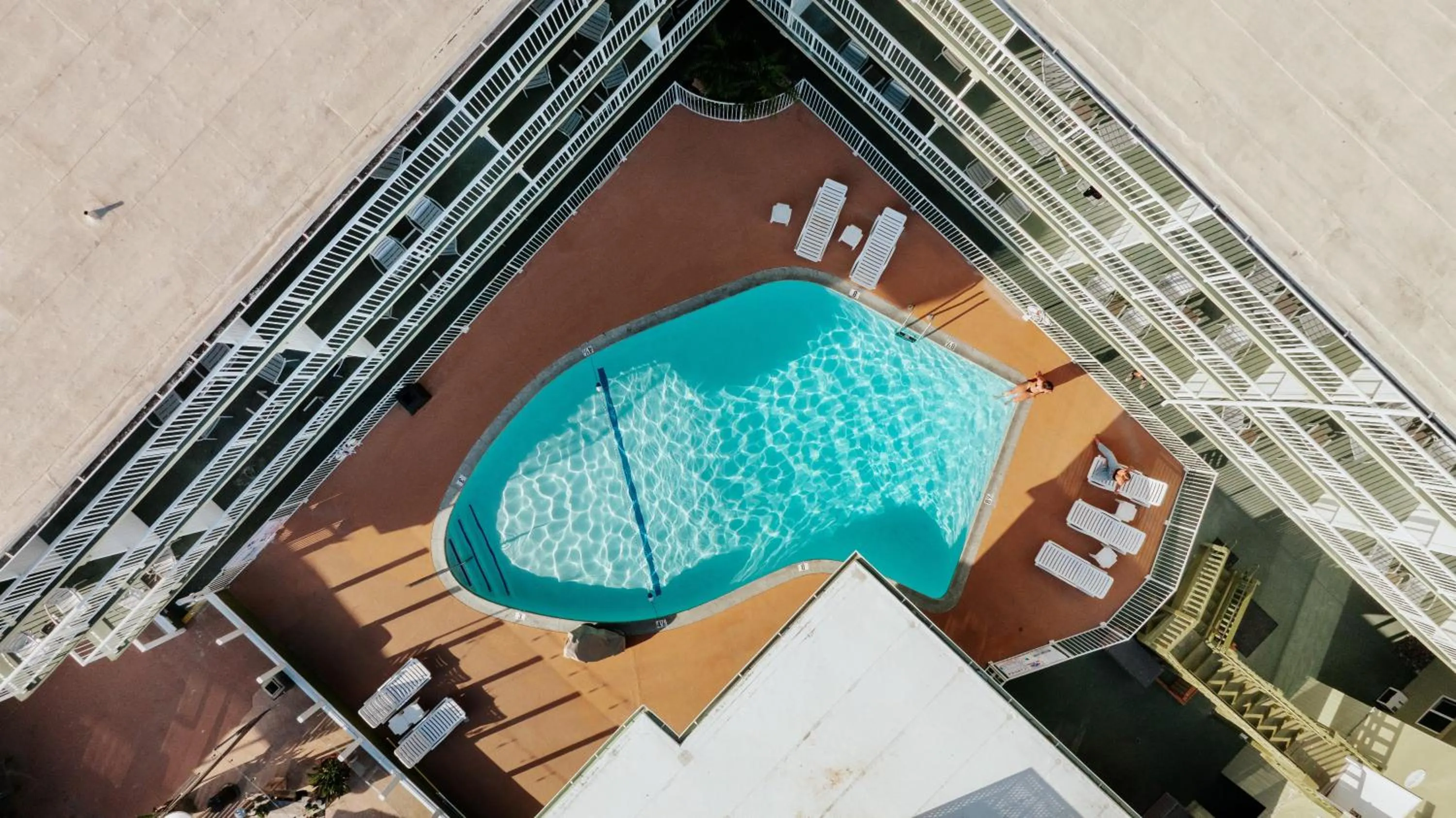 Pool view in Surfer Beach Hotel