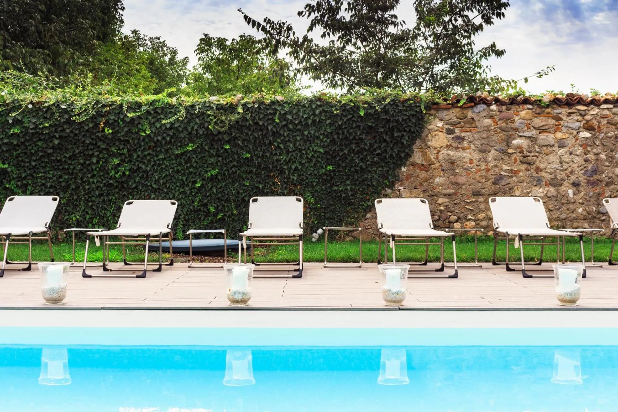 Swimming pool in B&B a Ca' Minore Franciacorta