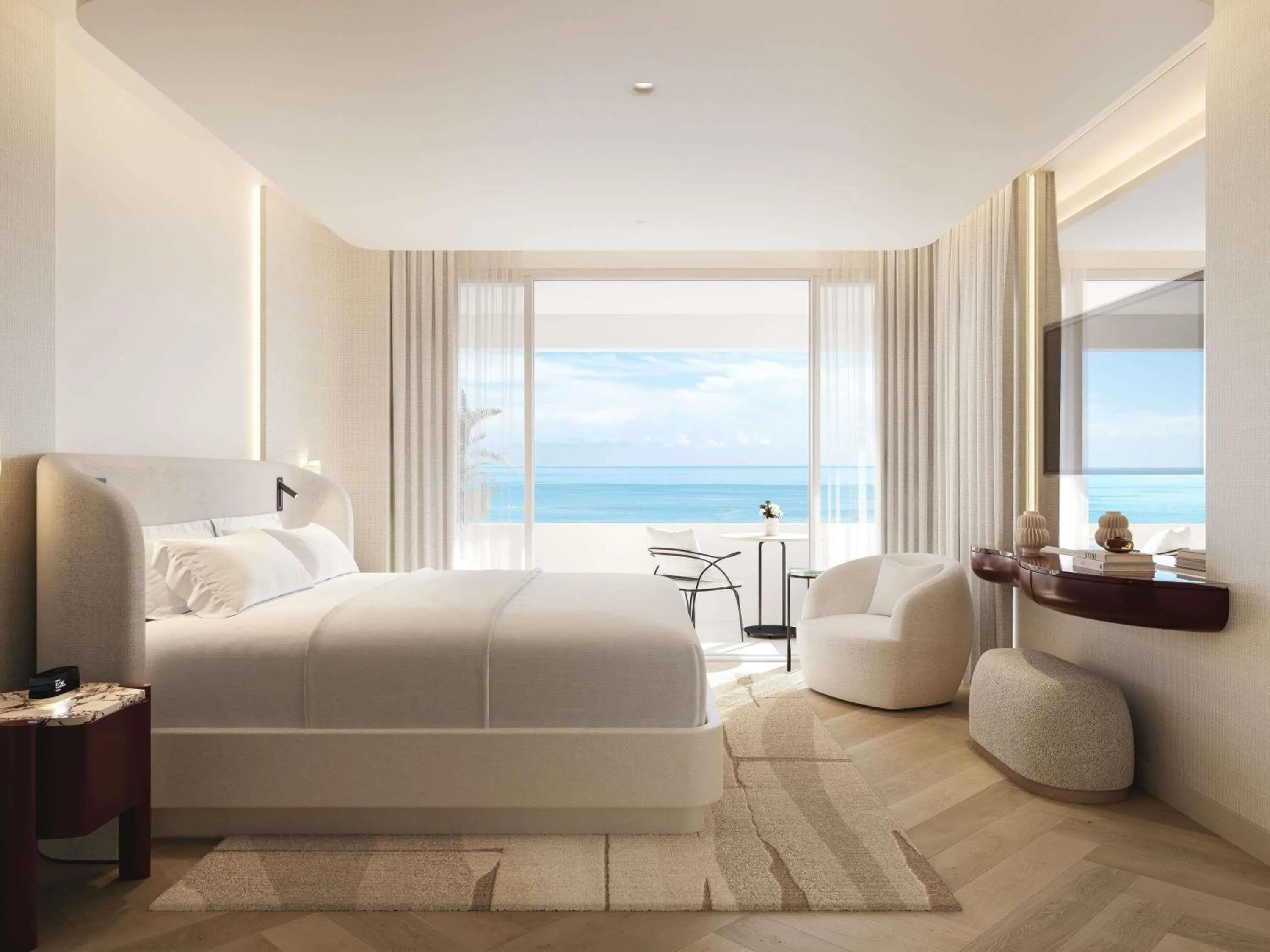 Bedroom, Bed in Delano Miami Beach