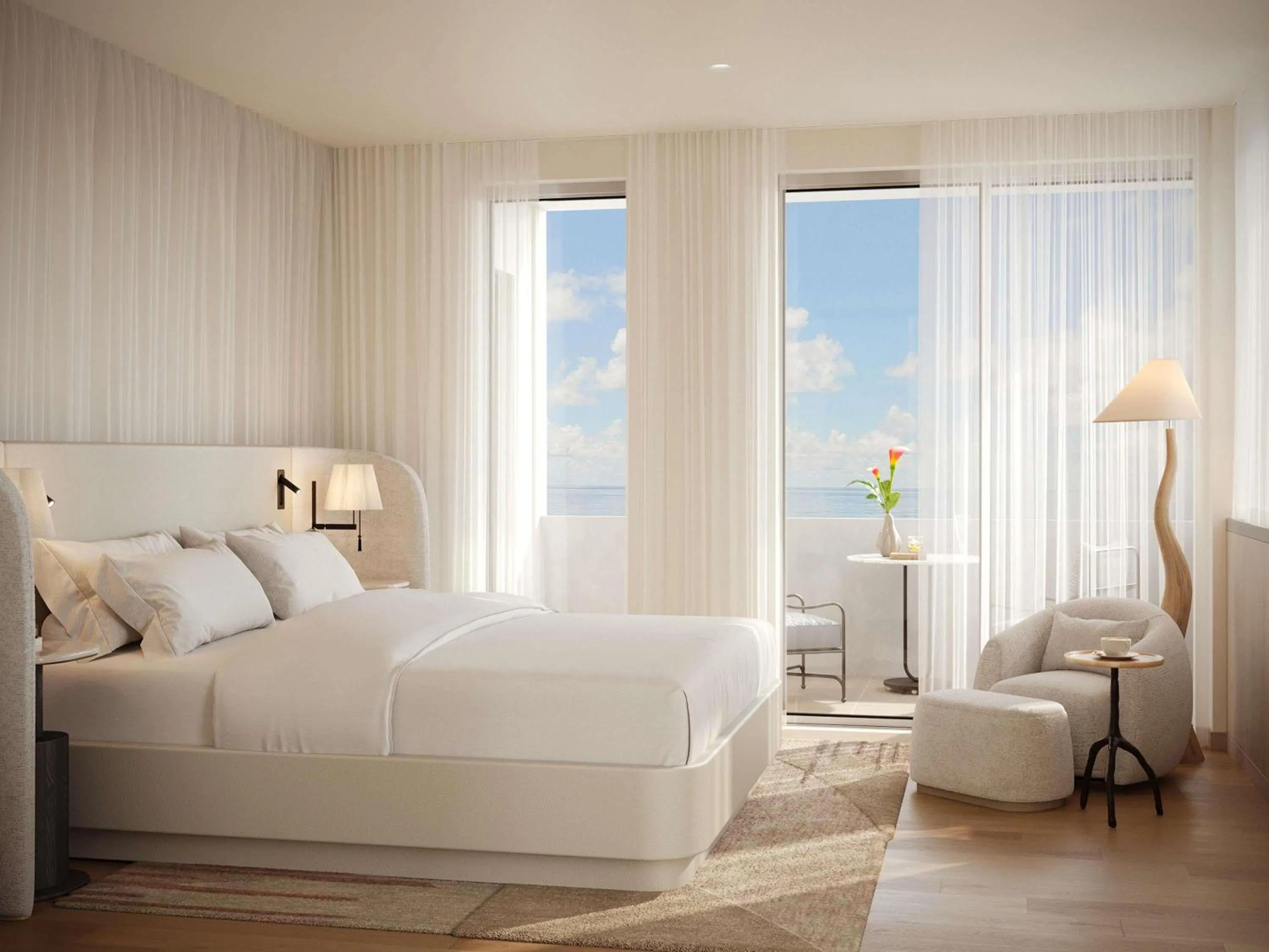 Bedroom, Bed in Delano Miami Beach