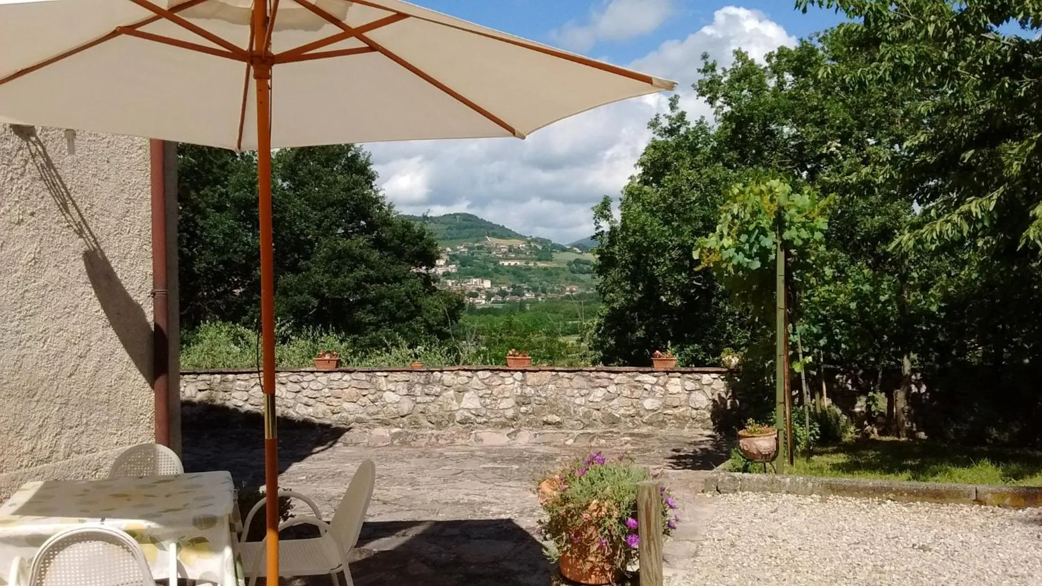 Garden view in Il Querceto