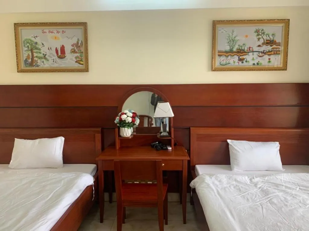 Bed in AD 41 Hotel Huế CS2
