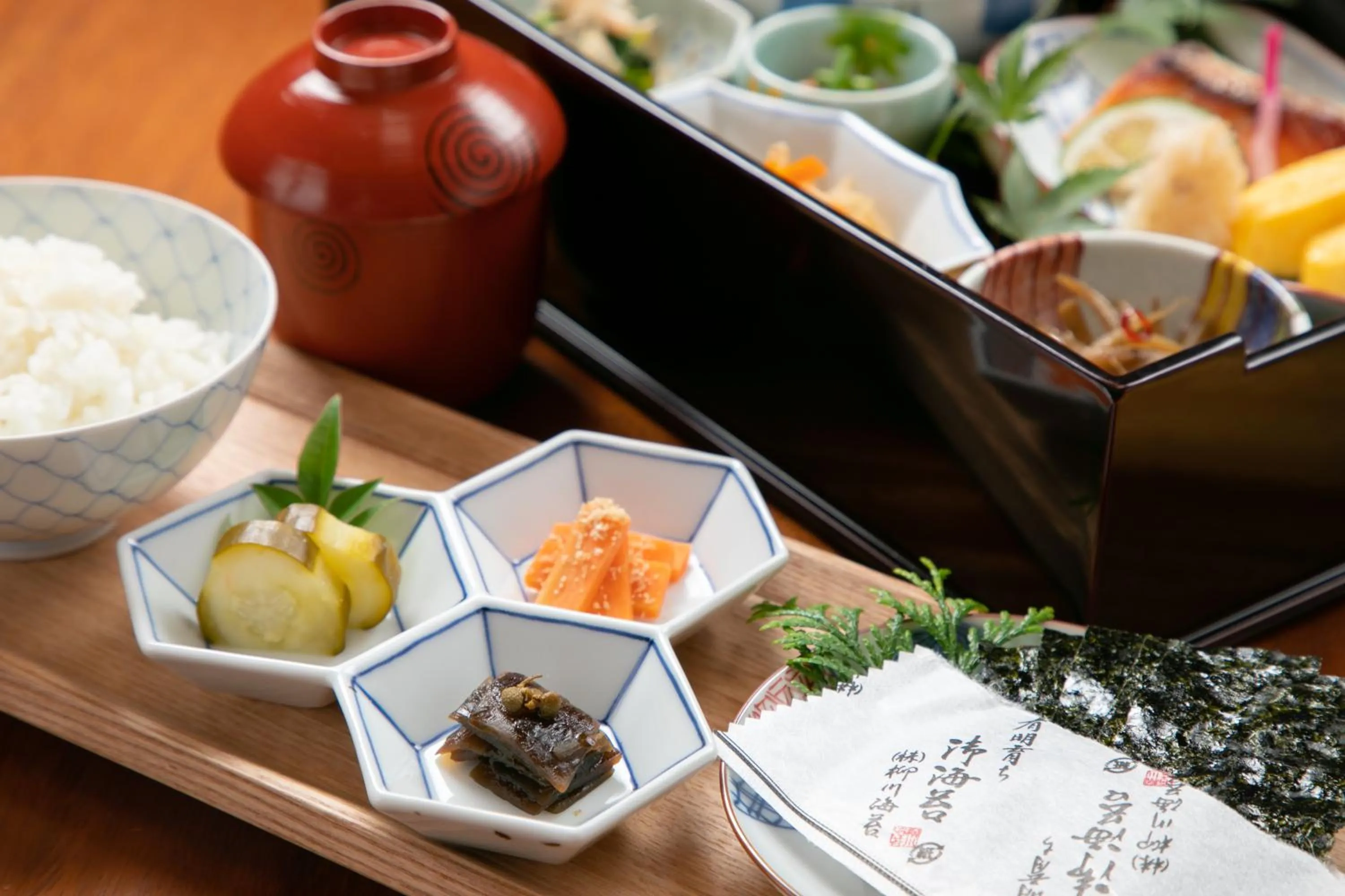 Food close-up in Yasuraginoyado Yufu