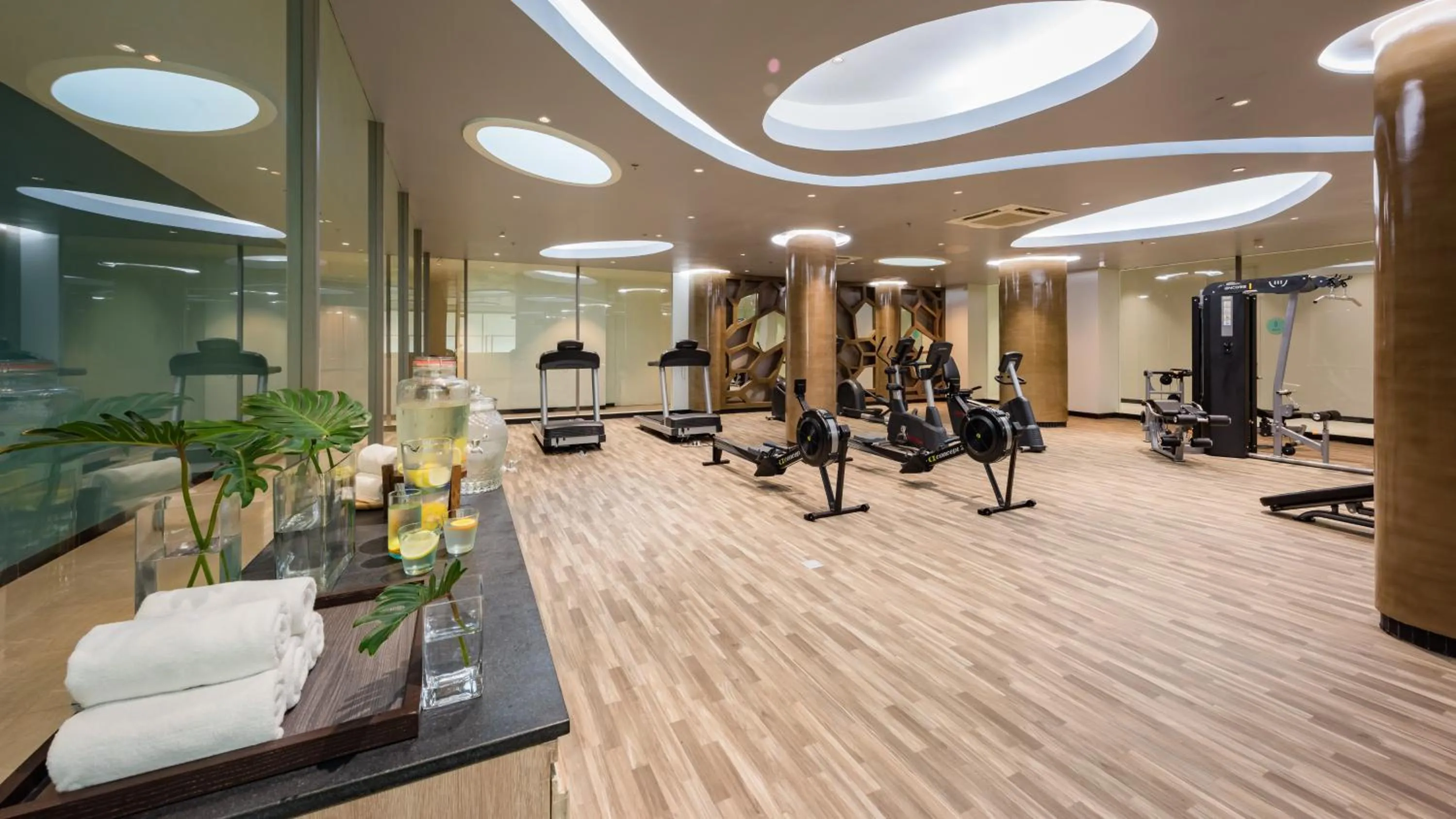 Fitness centre/facilities in Oceanfront Beach Resort