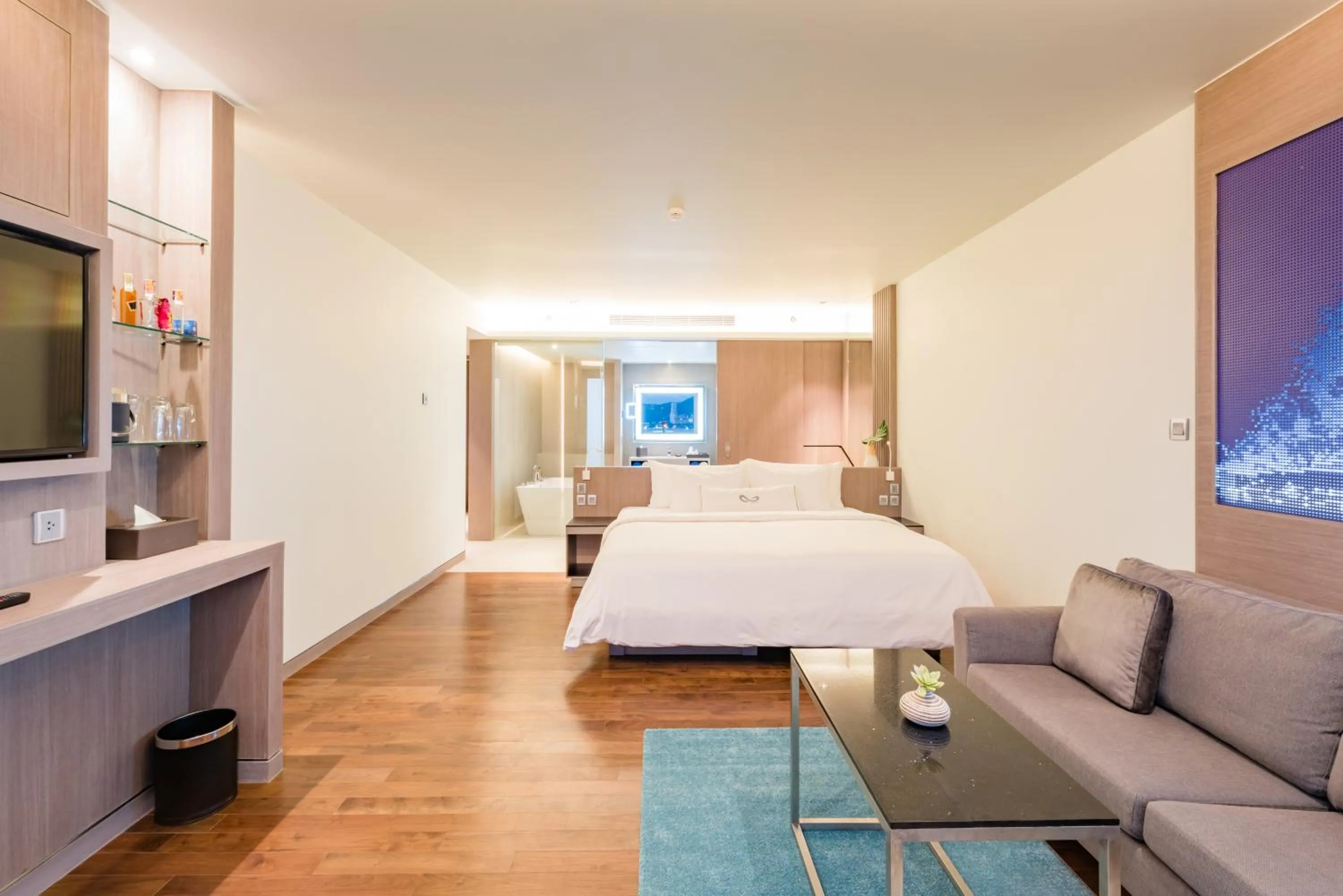 Bedroom, Bed in Oceanfront Beach Resort