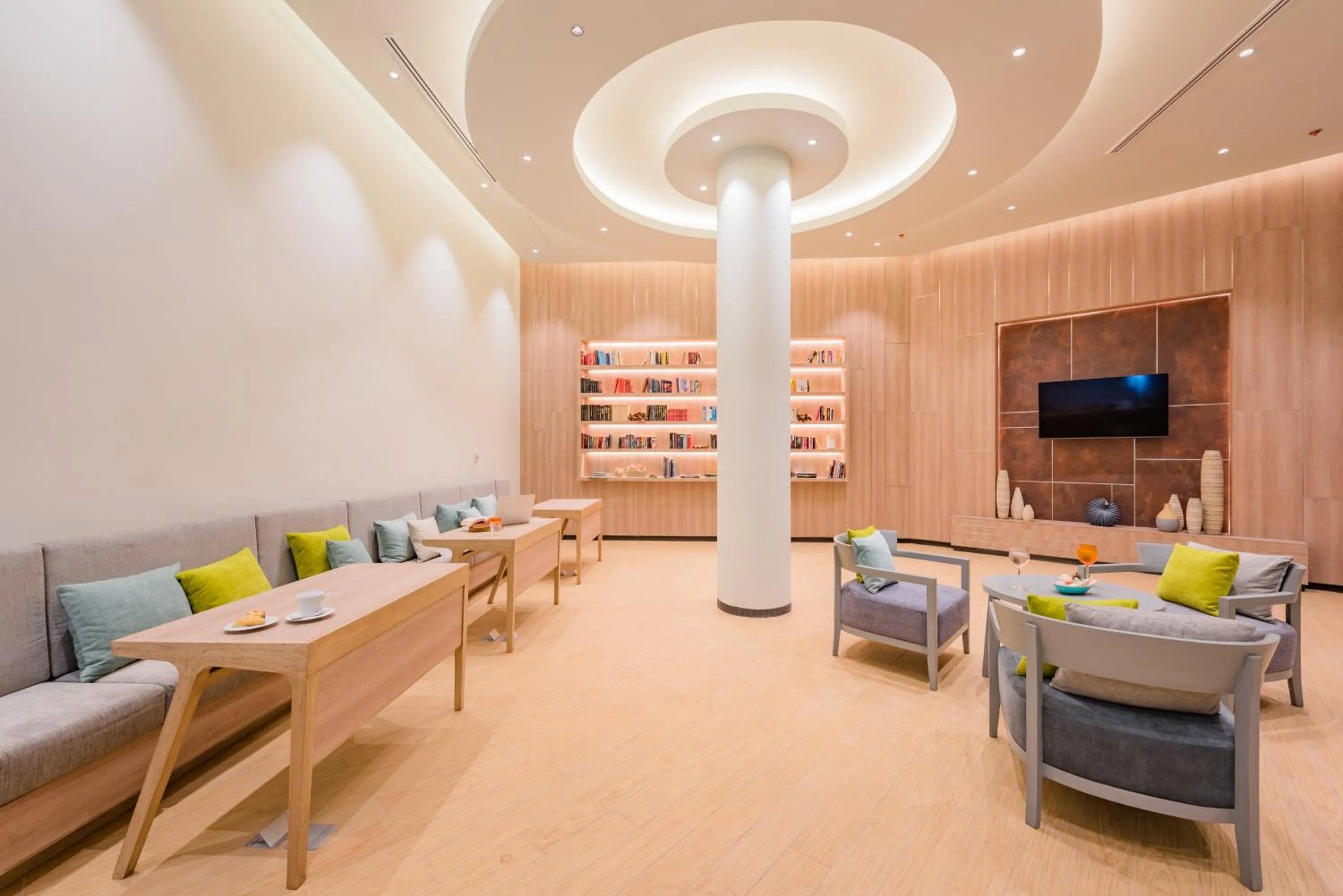 Library in Oceanfront Beach Resort