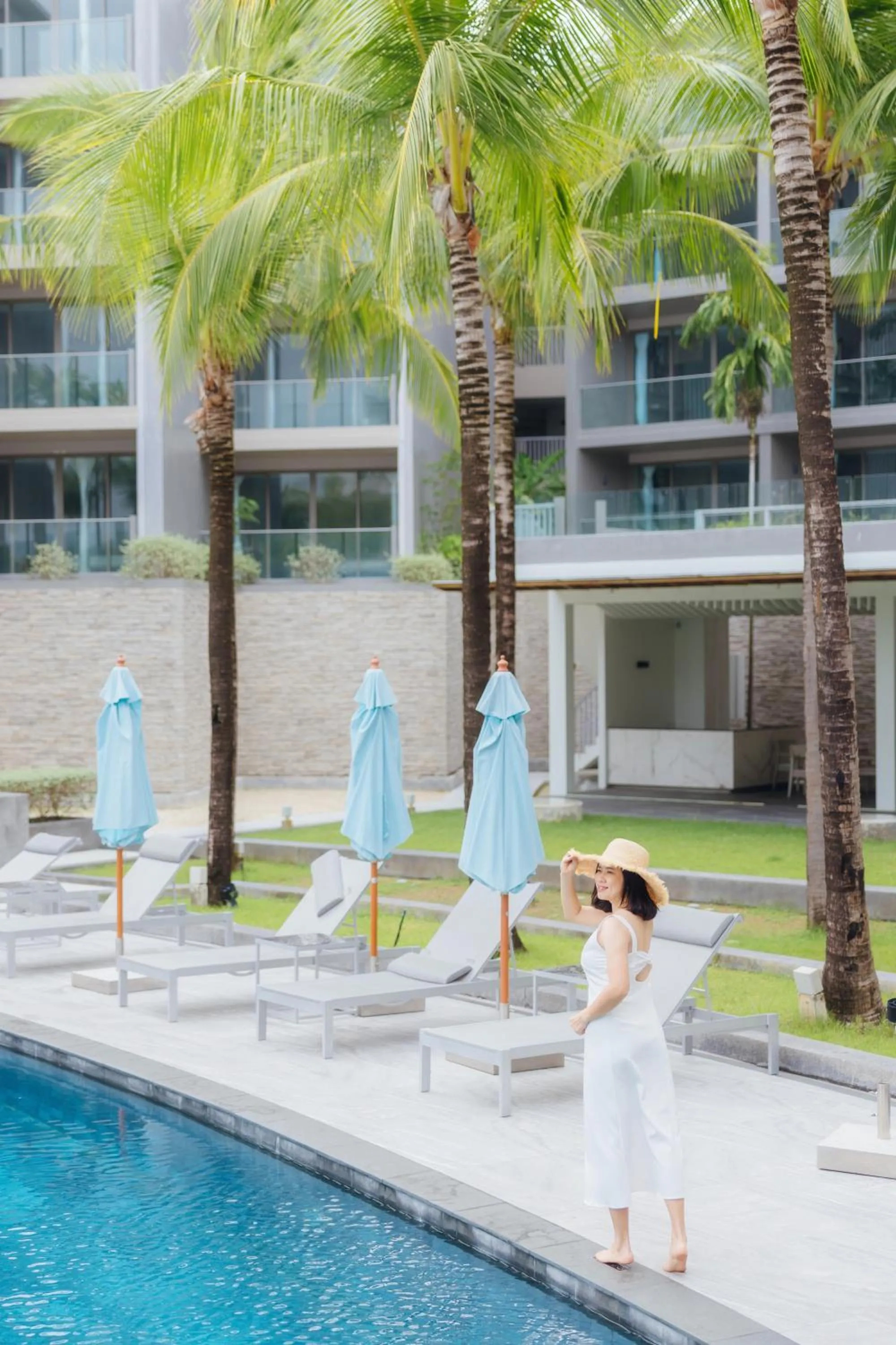 Property building in Oceanfront Beach Resort