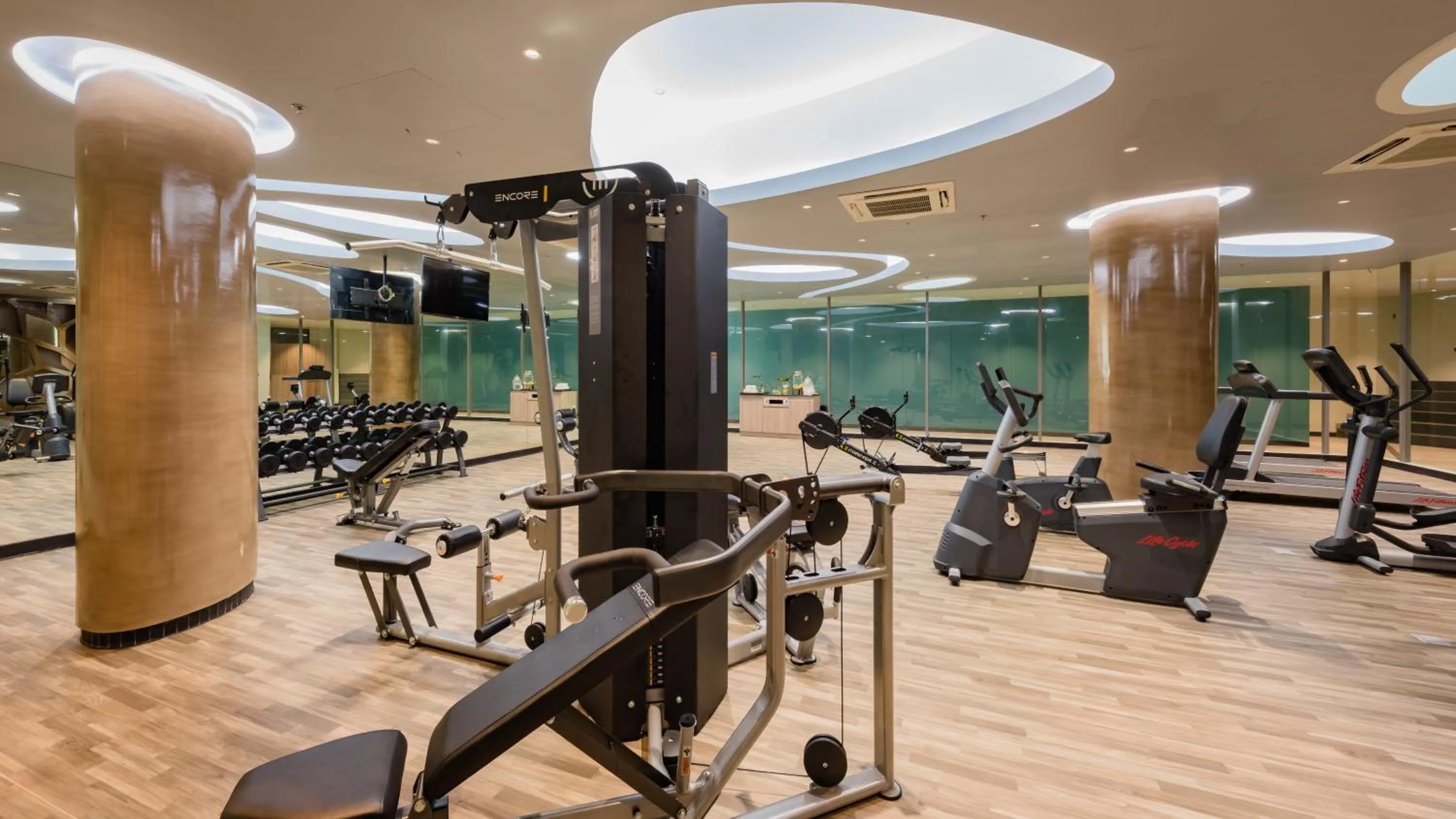 Fitness centre/facilities in Oceanfront Beach Resort