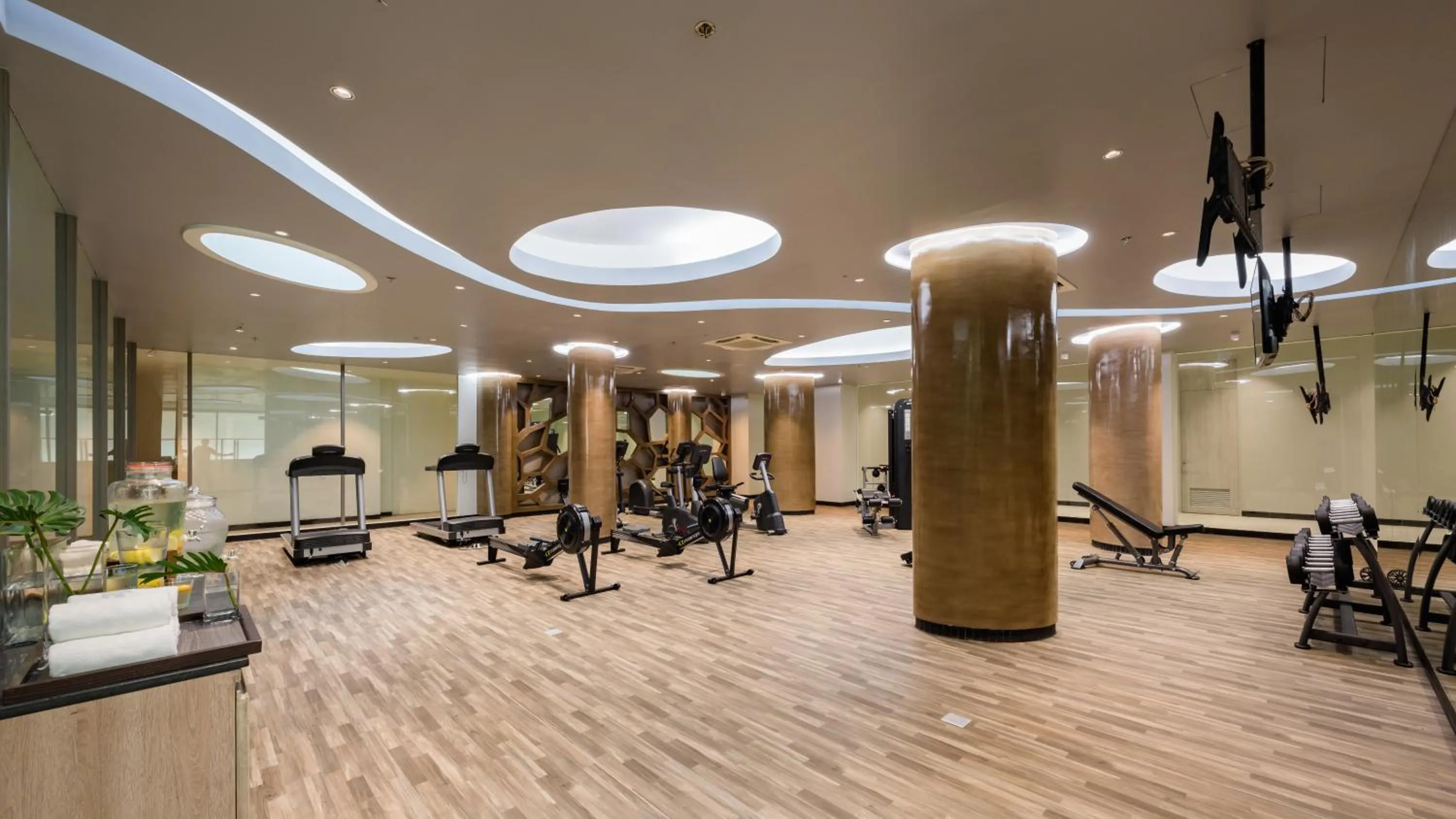Fitness centre/facilities in Oceanfront Beach Resort