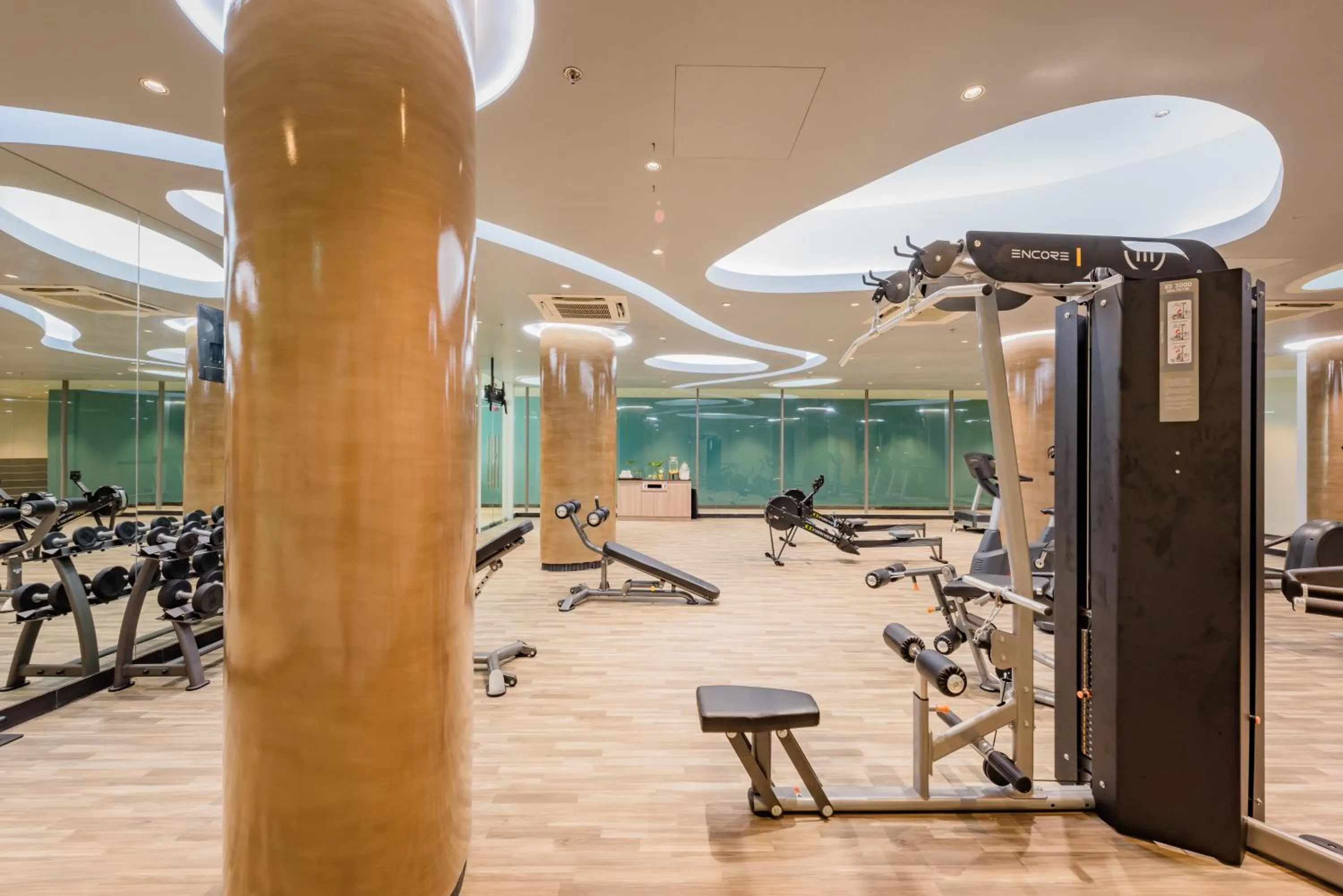 Fitness centre/facilities in Oceanfront Beach Resort