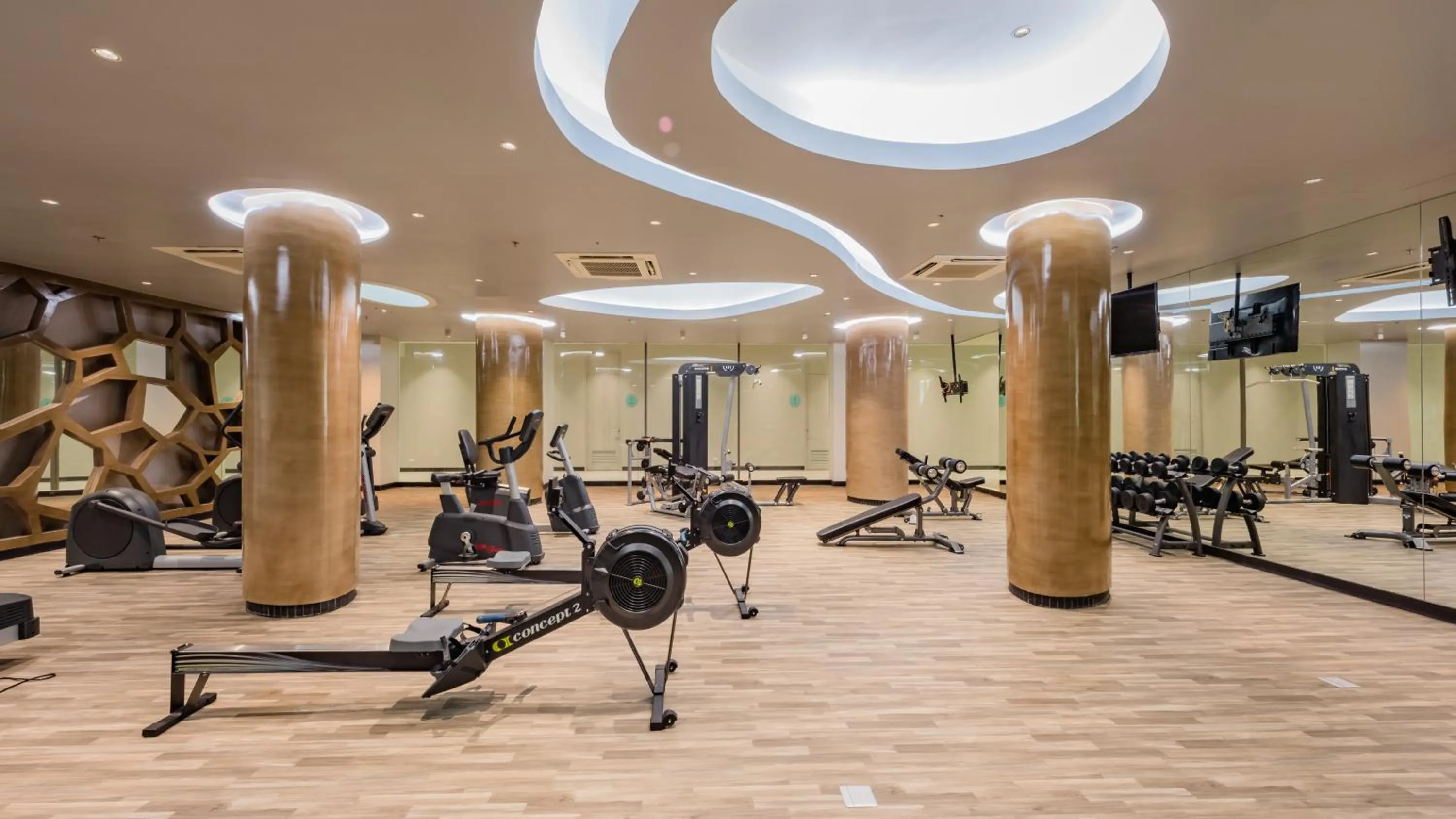 Fitness centre/facilities in Oceanfront Beach Resort