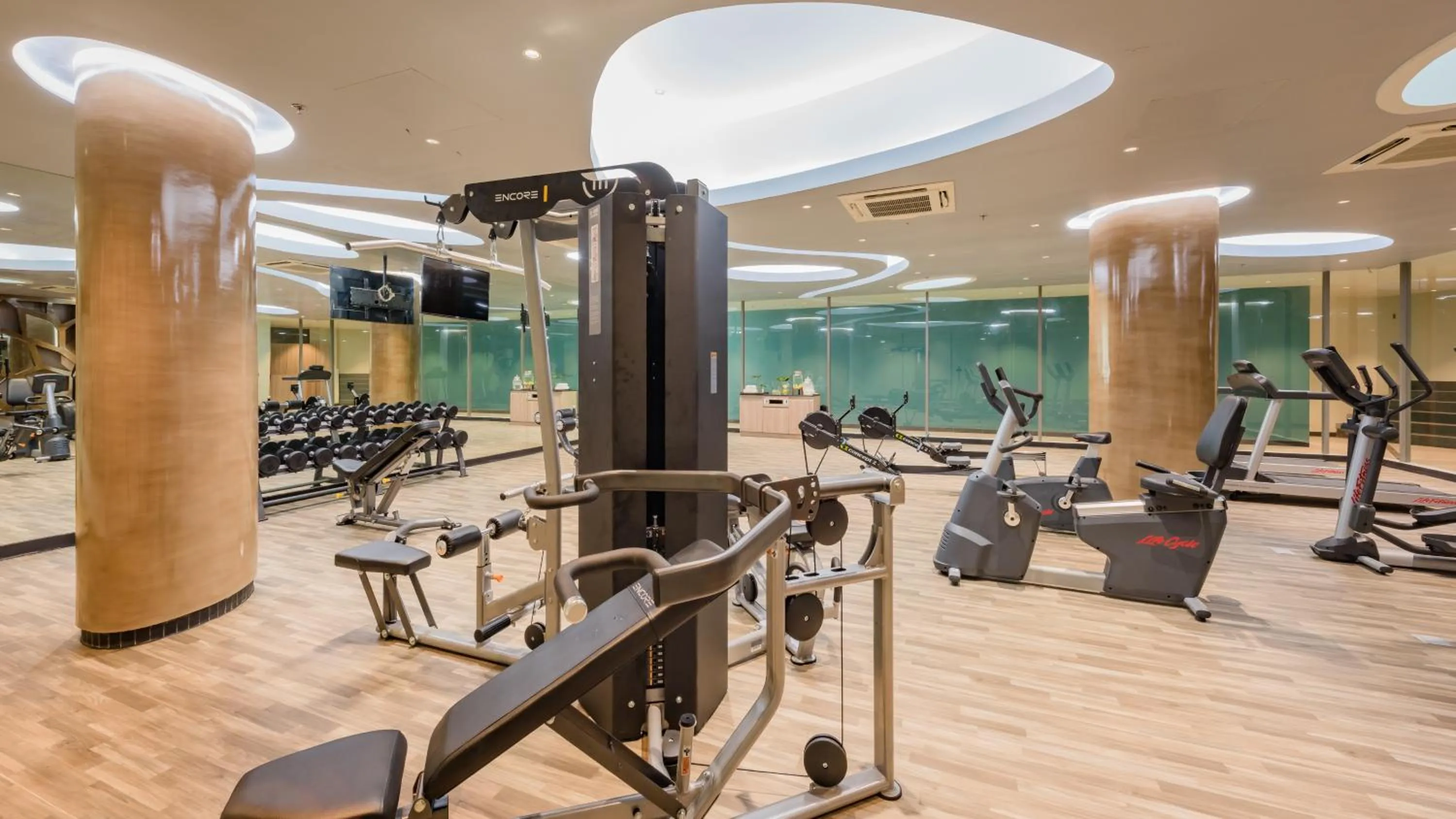 Fitness centre/facilities in Oceanfront Beach Resort