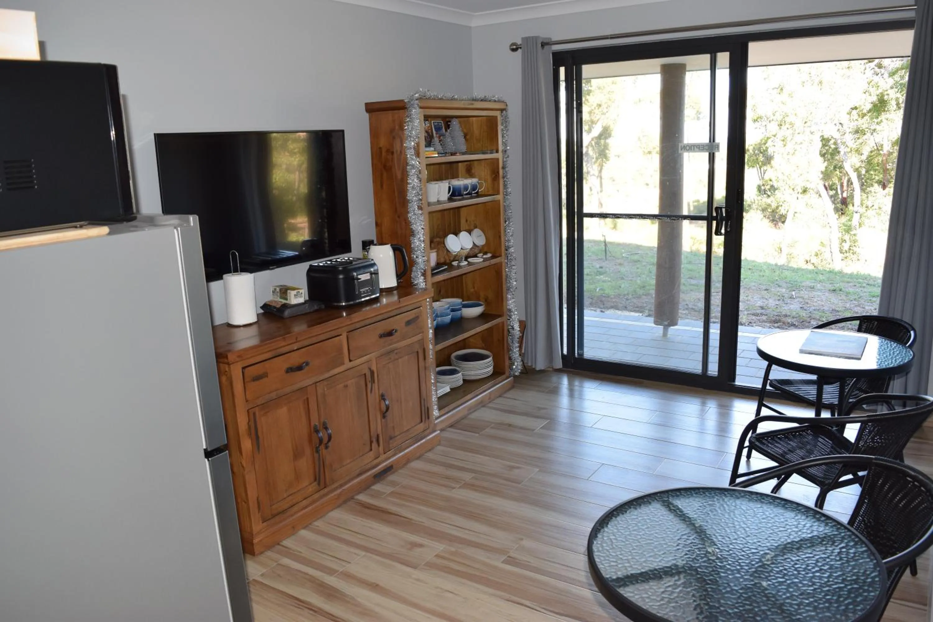 Communal kitchen in Eagle Bay House