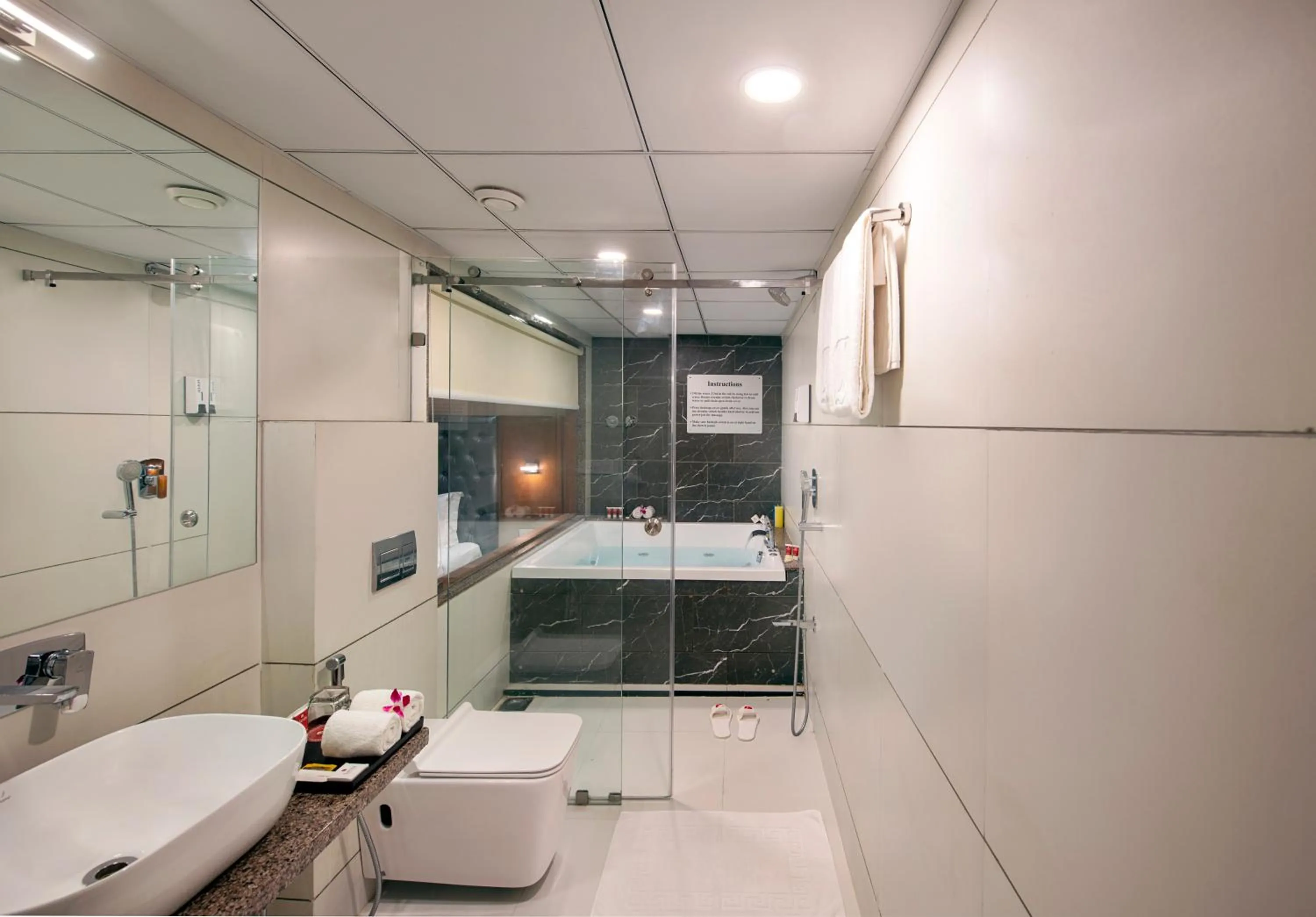 Bathroom in SK Lords Inn Ahmedabad