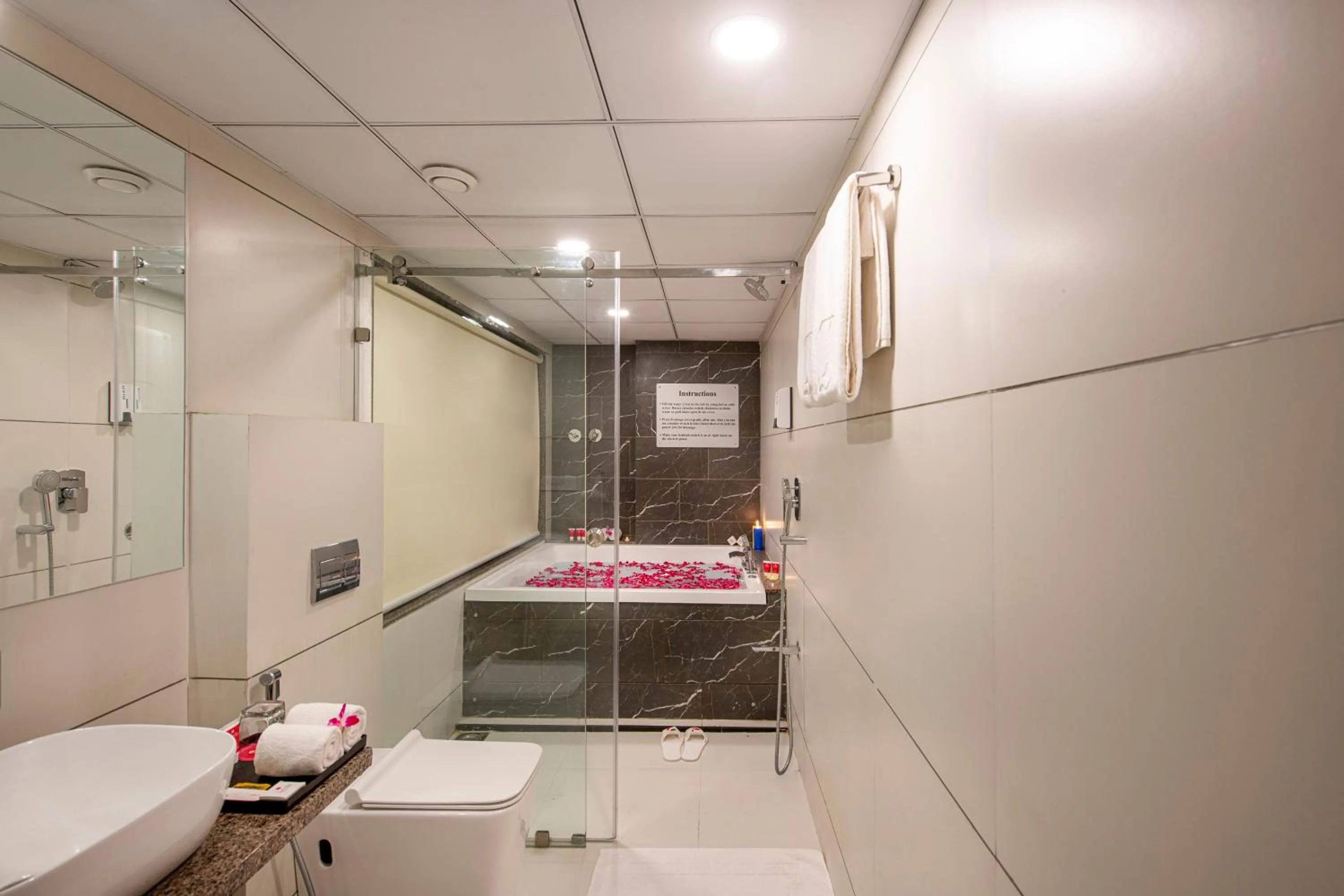 Bathroom in SK Lords Inn Ahmedabad