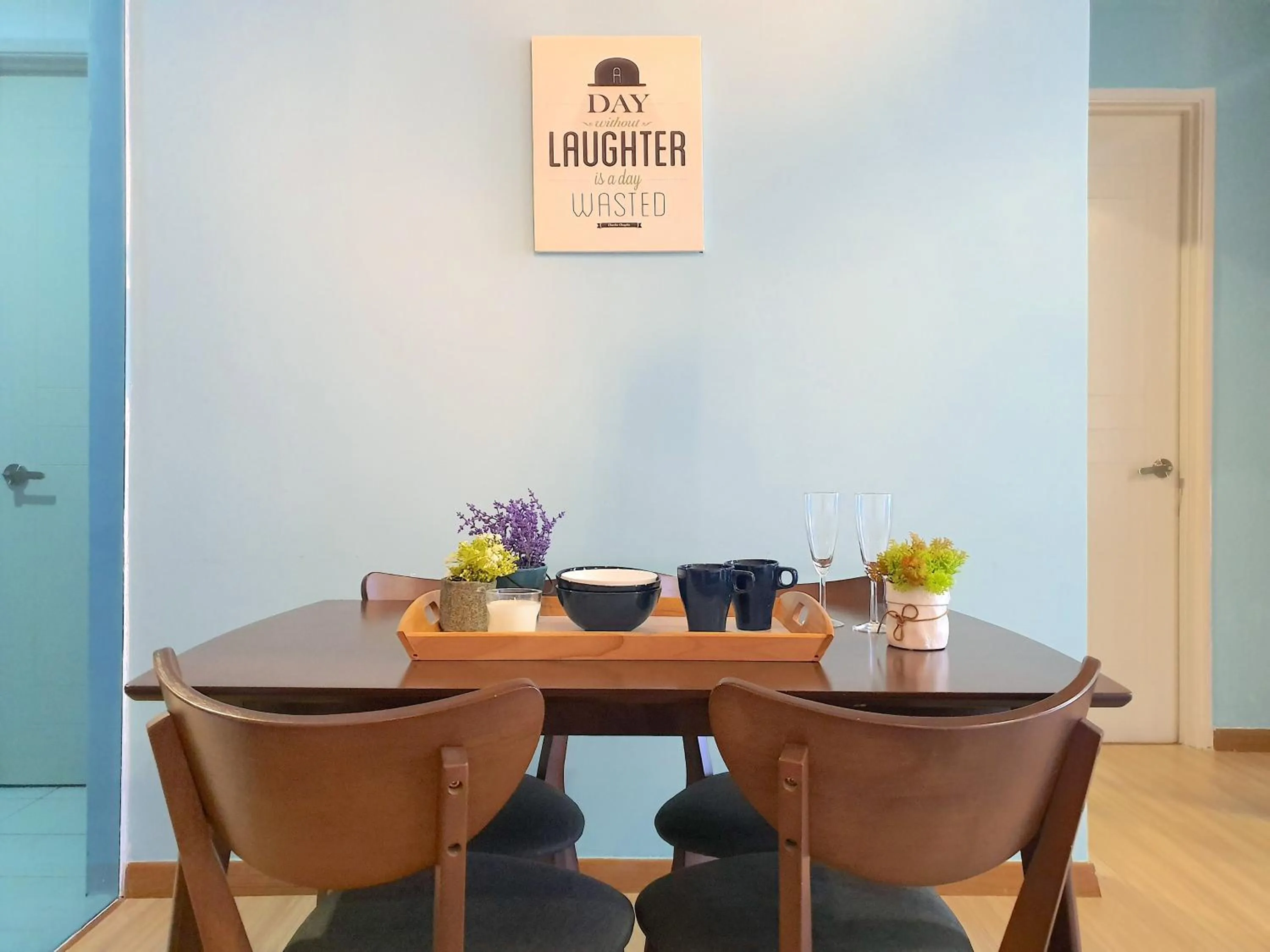 Dining area in The Wave Suites Melaka