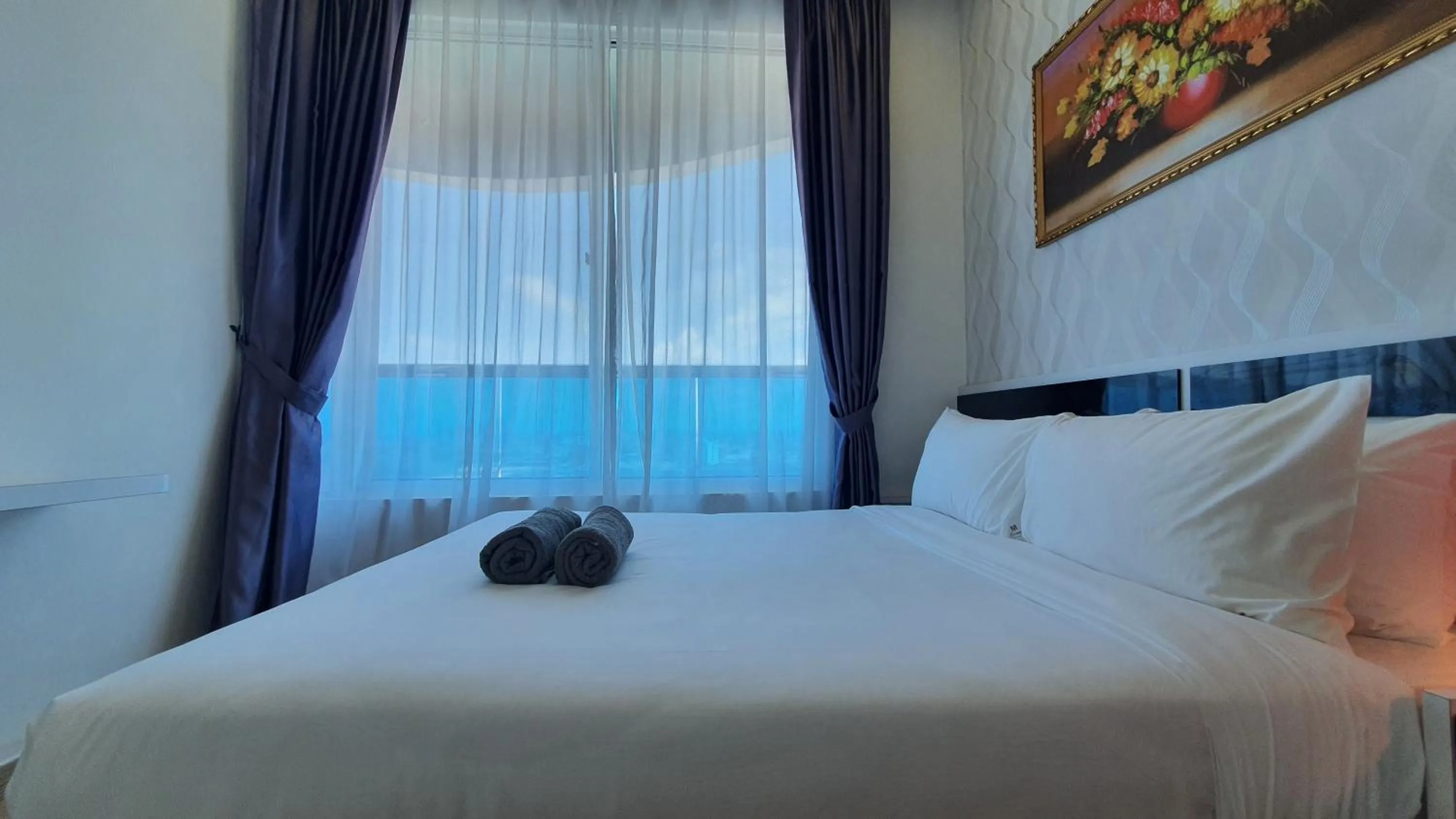 Bed in The Wave Suites Melaka