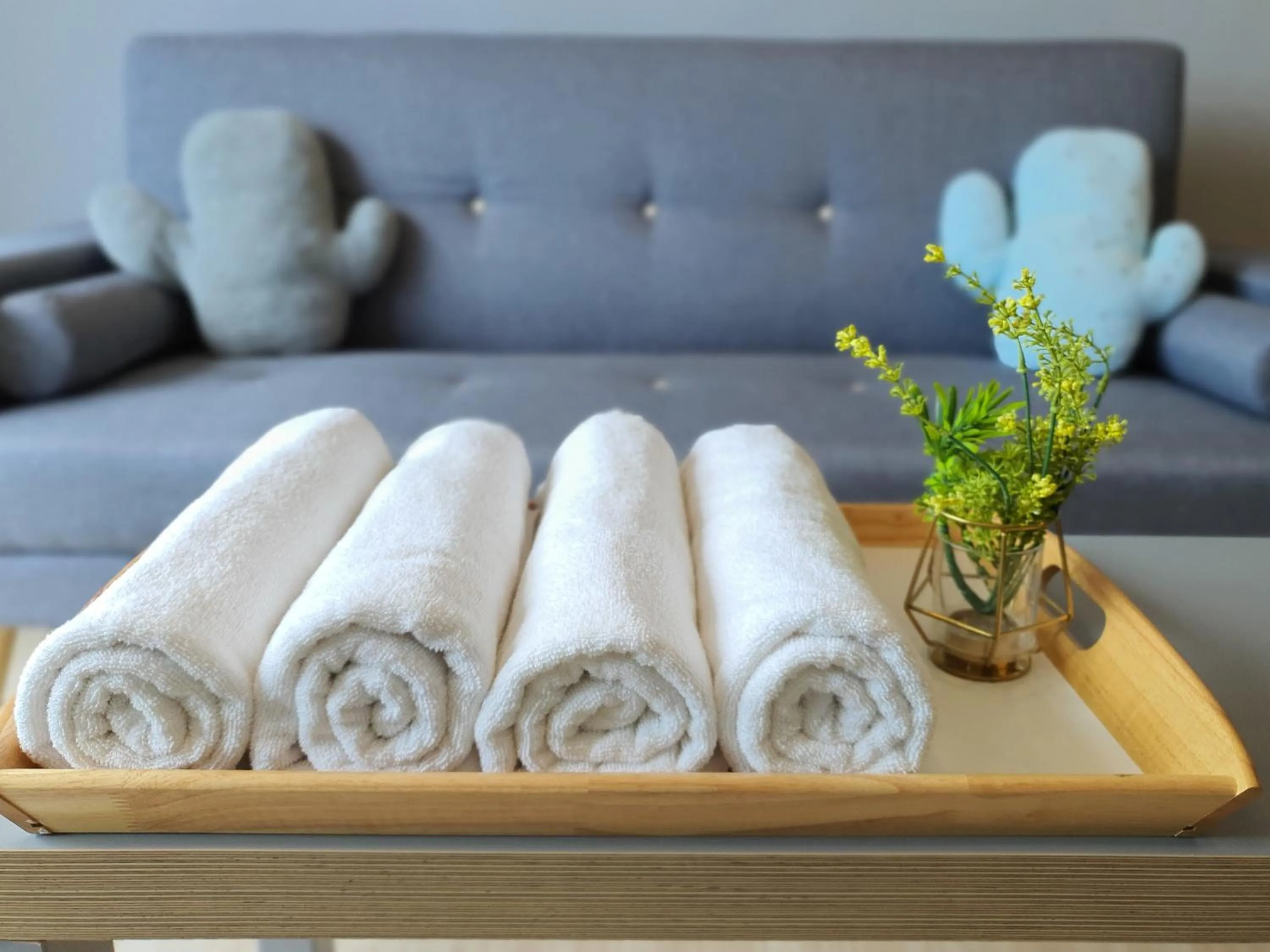 towels in The Wave Suites Melaka