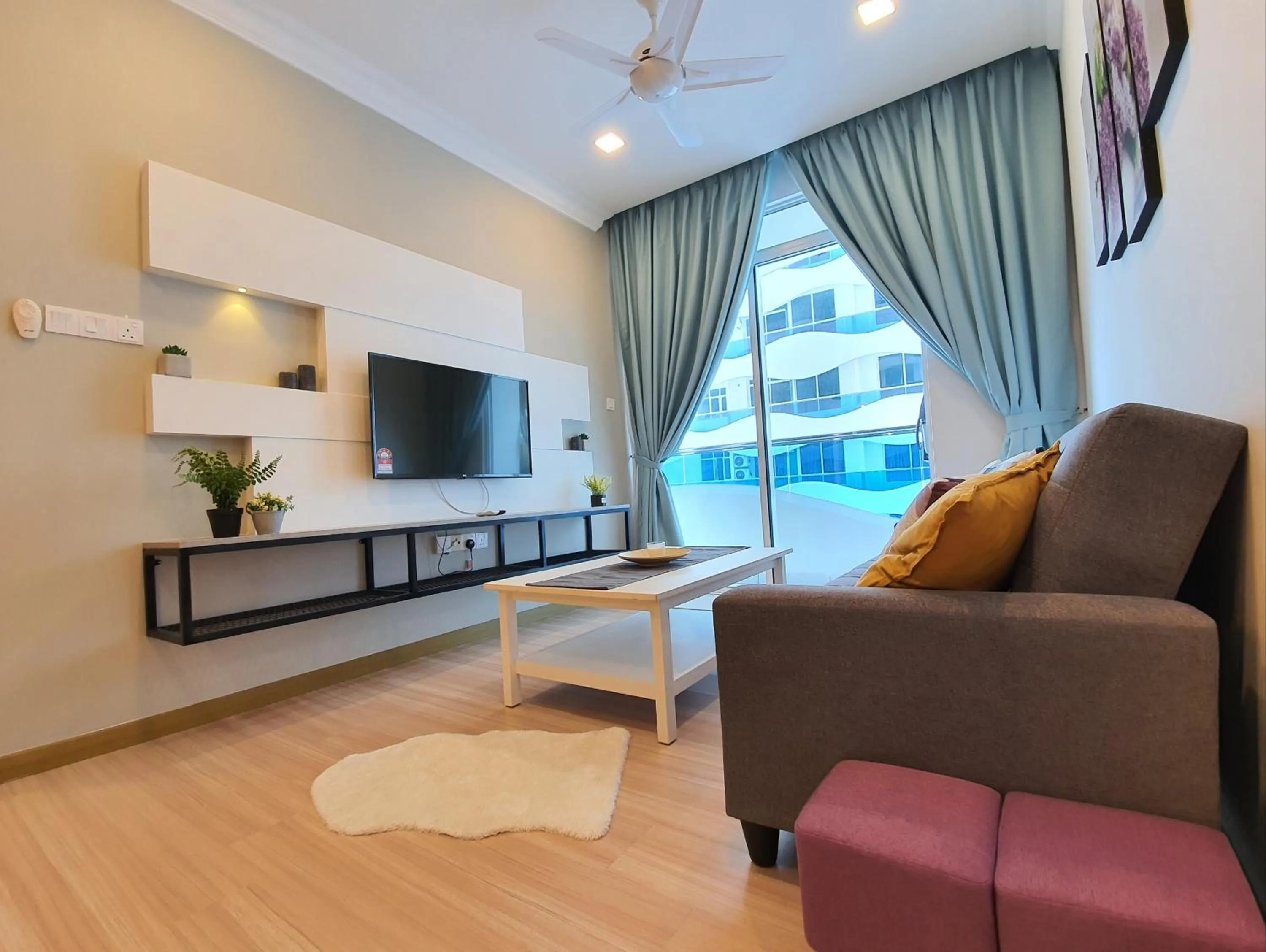 Living room in The Wave Suites Melaka