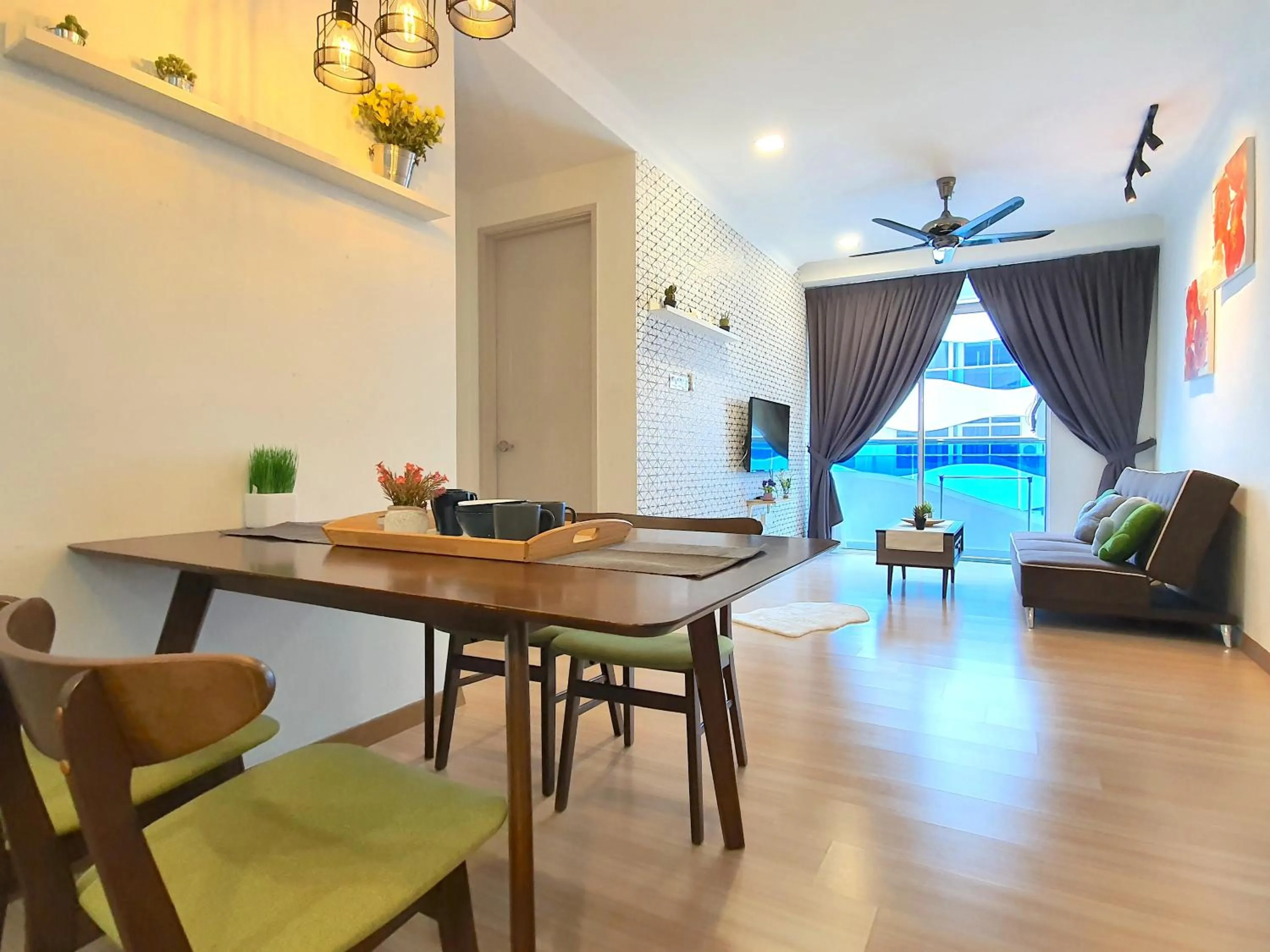 Living room in The Wave Suites Melaka