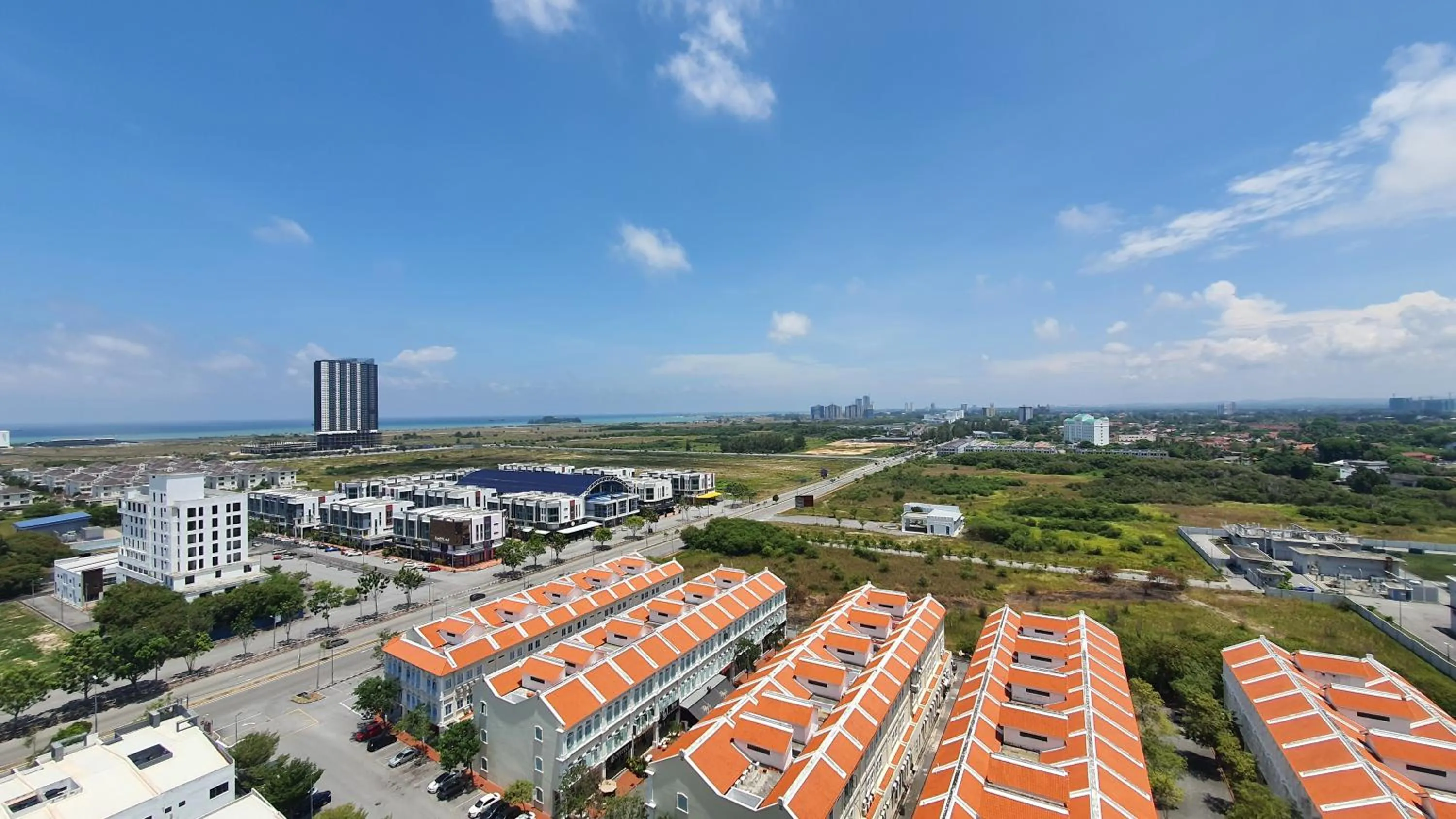 City view in The Wave Suites Melaka