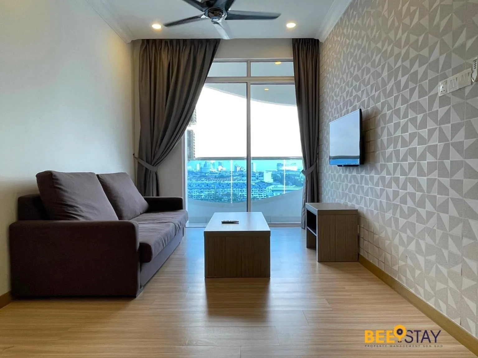 Living room in The Wave Suites Melaka